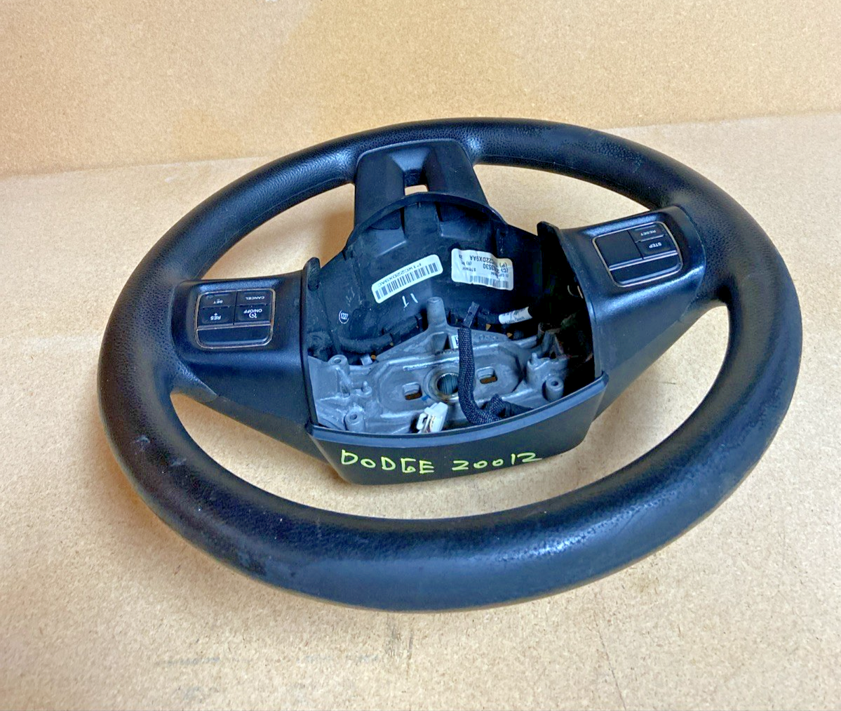 2012-2018 DODGE GRAND CARAVAN DRIVER STEERING WHEEL W/ CRUISE OEM 1WC22DX9AA