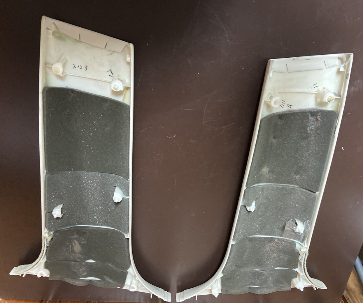 01-03 LEXUS LS430 UCF30 SET OF 2 CENTER B PILLAR LOWER TRIM COVER PANEL OEM