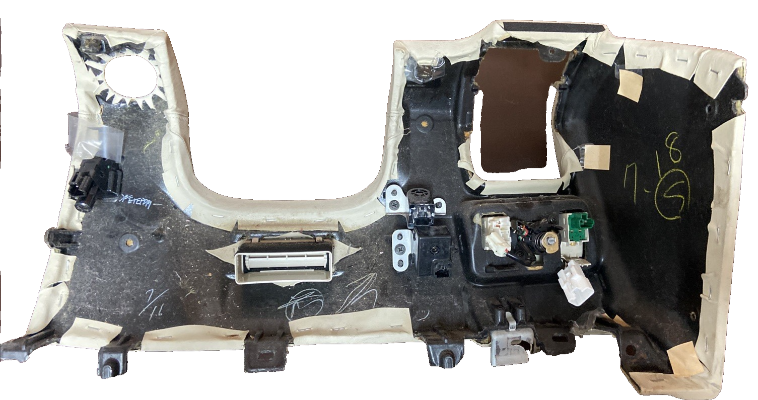 01-03 LEXUS LS430 DRIVER LEFT LOWER DASH KNEE BEZEL TAN WITH SWITCH PANEL OEM