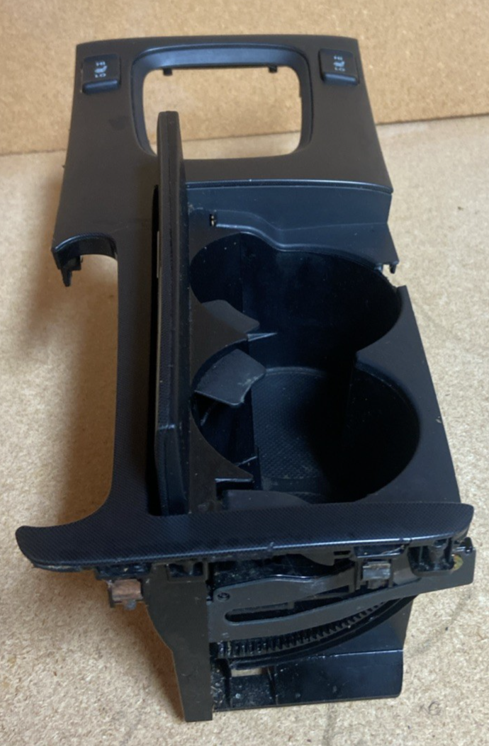 2006 Acura TSX Black Center Console Shifter Bezel And Cup Holder( Small Chip)