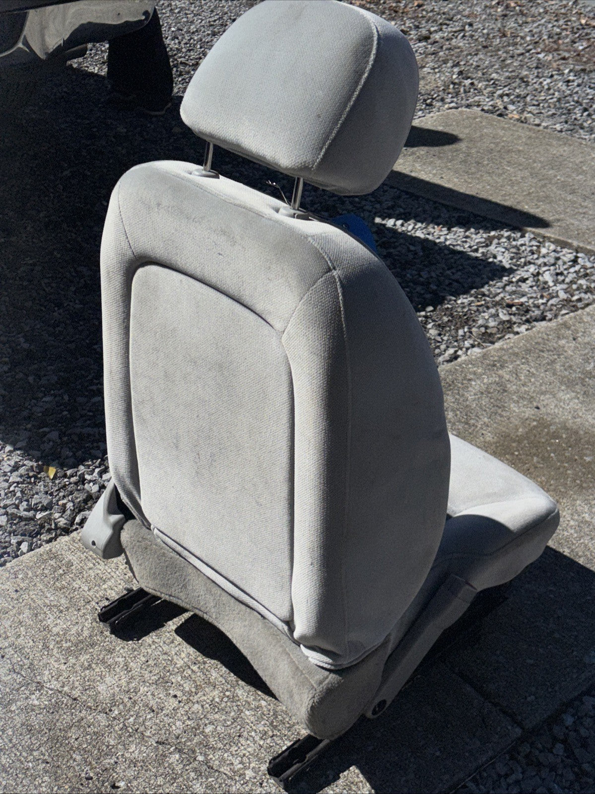2009-2016 Chevrolet Impala Front Left Driver Seat Cloth Gray OEM