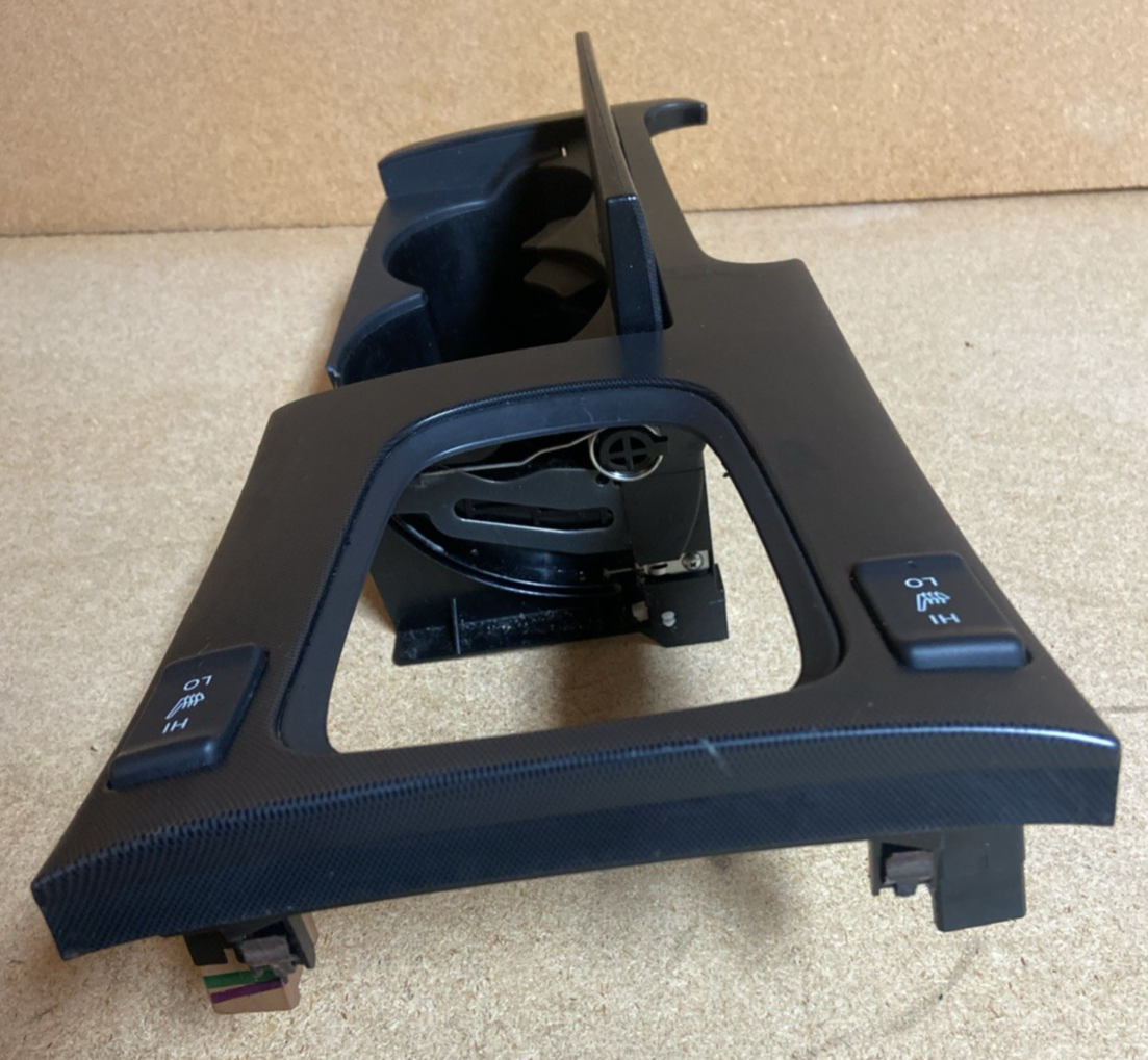 2006 Acura TSX Black Center Console Shifter Bezel And Cup Holder( Small Chip)