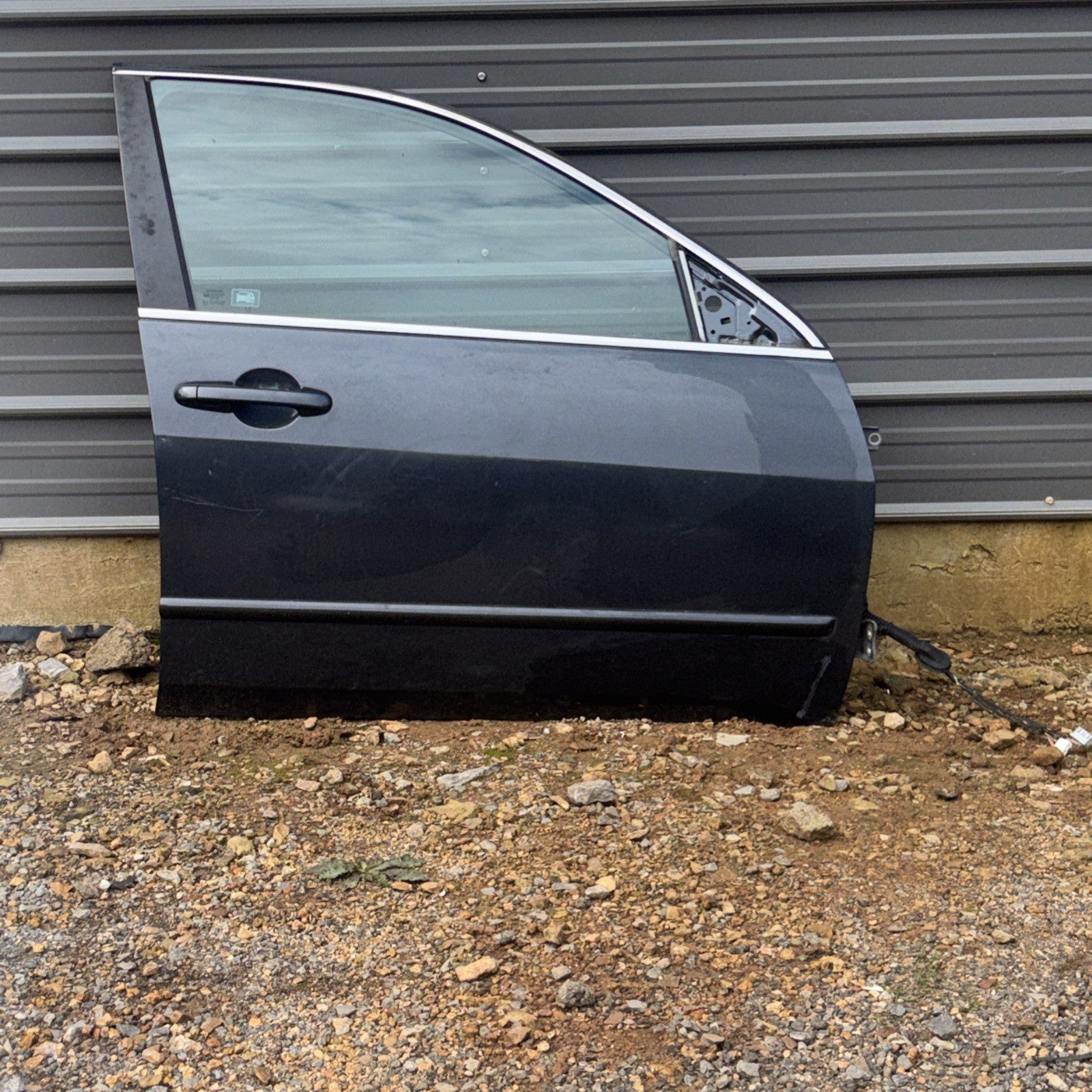 2004 Honda Accord RIGHT PASSENGER SIDE FRONT DOOR SHELL OEM GRAY