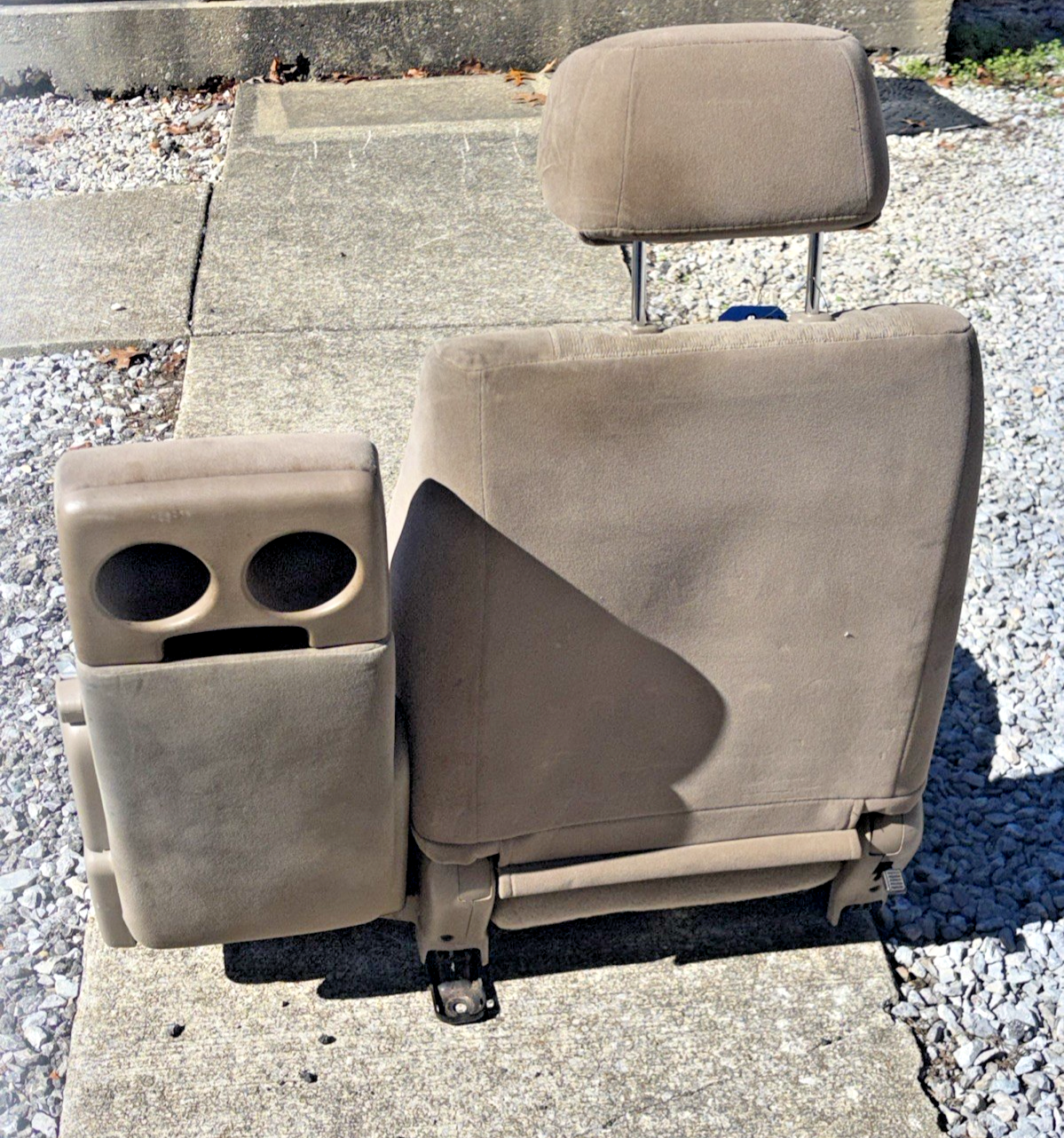 00-04 TOYOTA TUNDRA Passenger Front Seat Bench Split 60/40 Cloth Manual TAN
