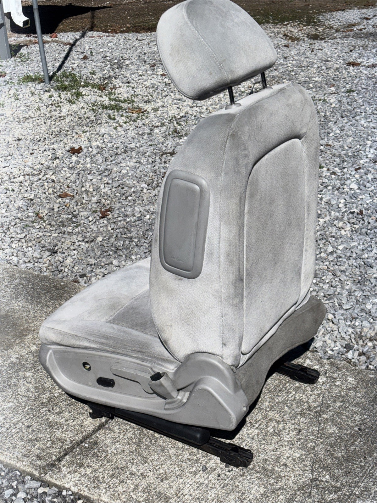 2009-2016 Chevrolet Impala Front Left Driver Seat Cloth Gray OEM