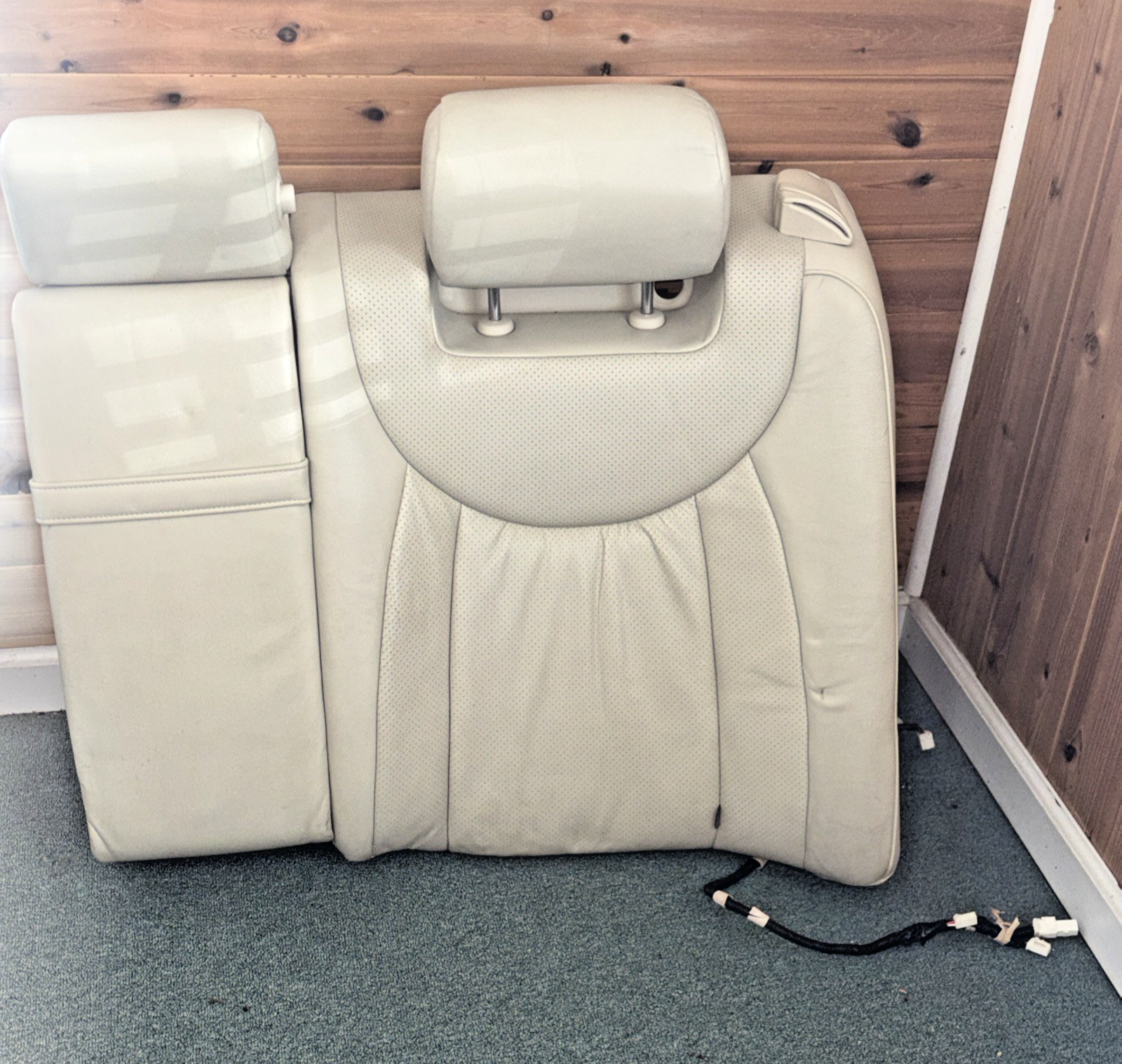 2001-2003 Lexus LS430 Rear Seat Upper Left and Middle Cushion Ivory OEM
