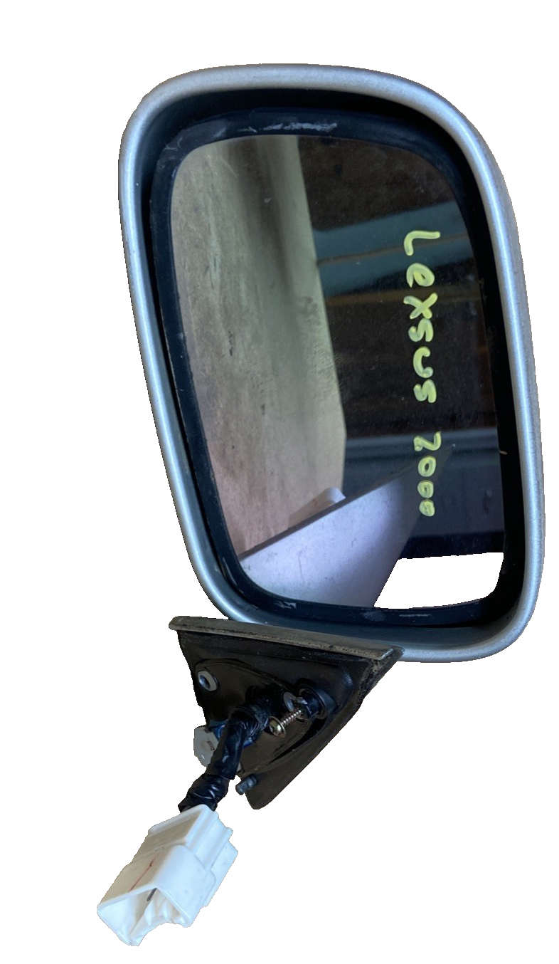1998-2000 LEXUS LS400 Espejo lateral eléctrico térmico antideslumbrante del lado del conductor OEM Plata
