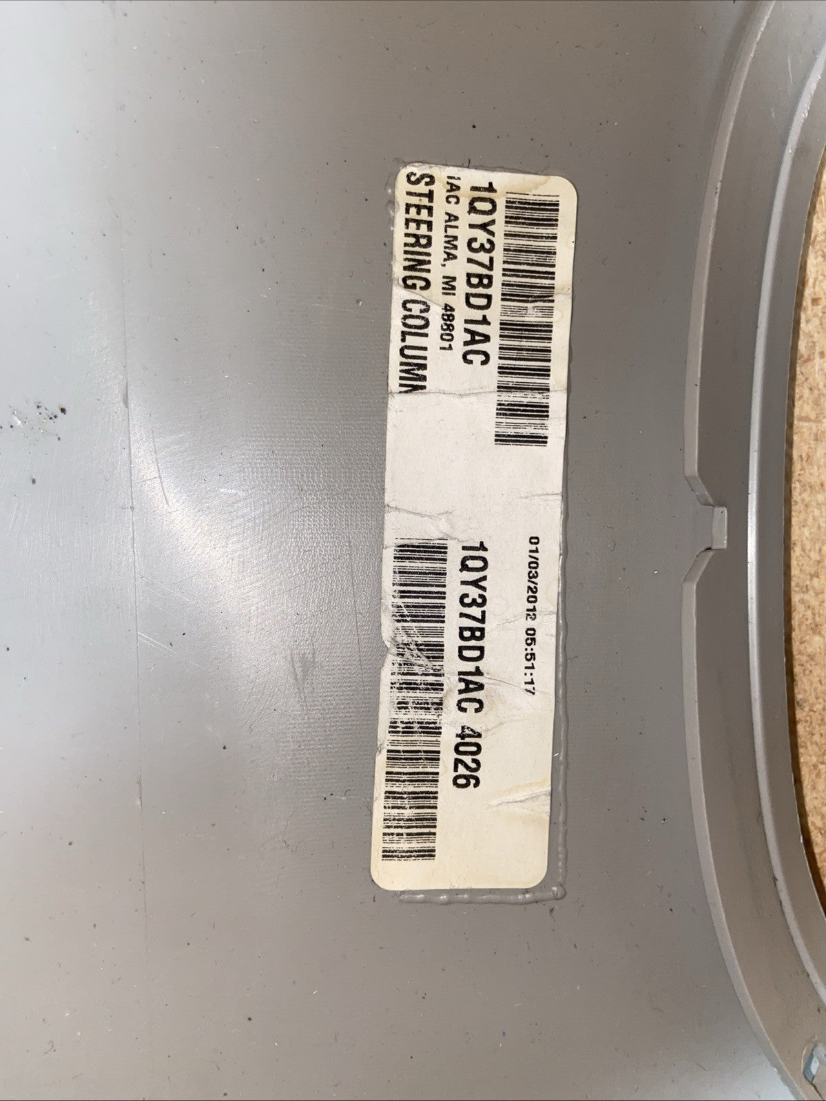 2011-2015 Dodge Grand Caravan Lower Steering Column Panel Cover 1QY37BD1AC OEM