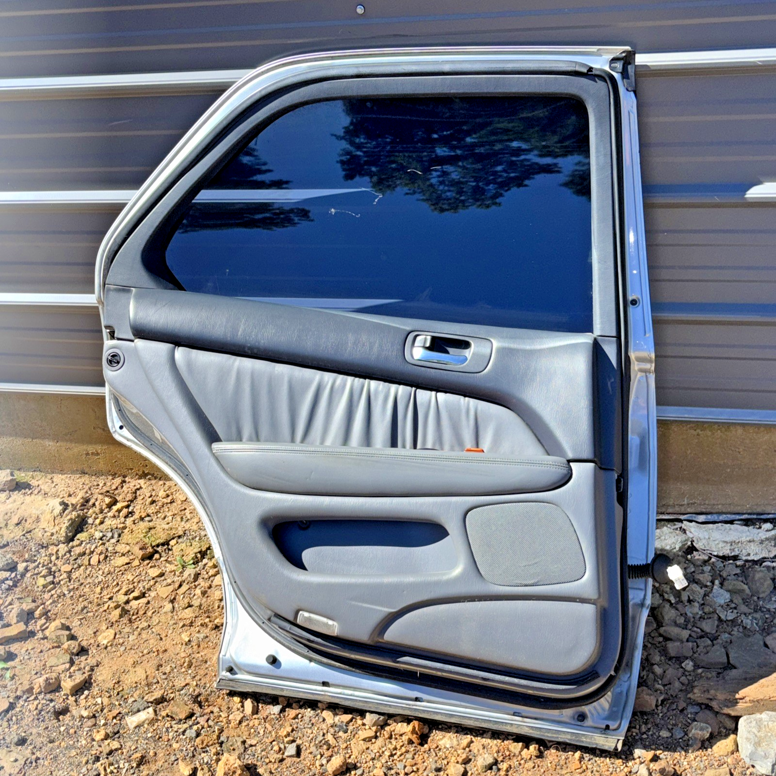 1998-2000 Lexus LS 400 Rear Left Passenger Door Shell Panel Assembly OEM Silver