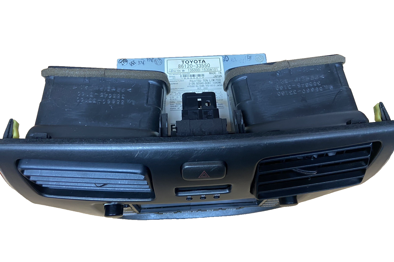2002- 2003 Lexus ES300 Radio Navigation Screen Display Unit Air vent 86120-33550