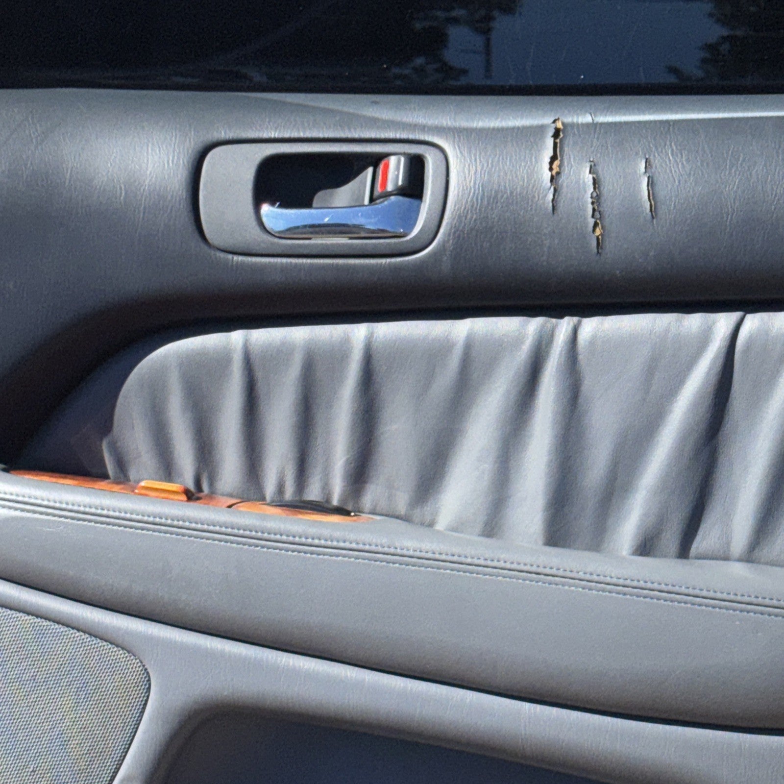 1995-2000 Lexus LS 400 Right Rear Passenger Door Shell Panel Assembly OEM Silver