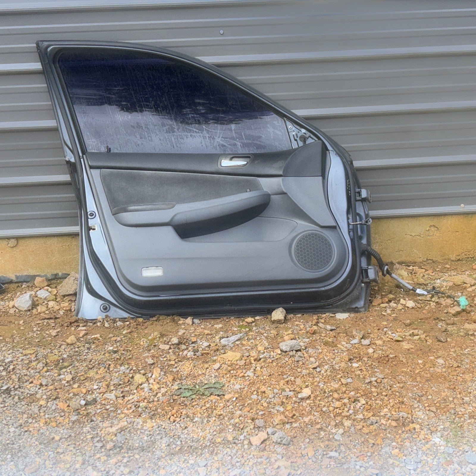 2004 Honda Accord LEFT DRIVER SIDE FRONT DOOR SHELL Gray with Door panel