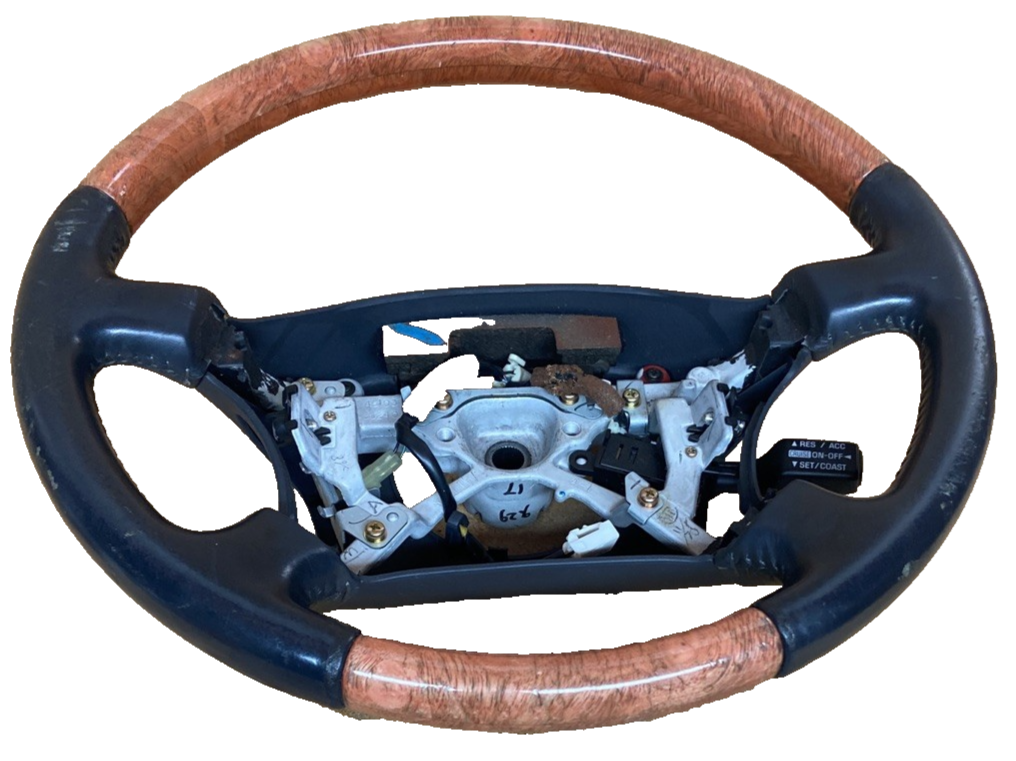 2000 Lexus LS 400 Steering Wheel With Cruise Control. Wood finish grain