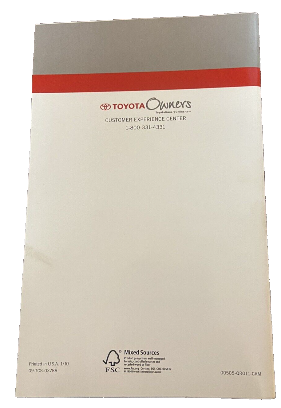2011 Toyota Camry Owners Manual