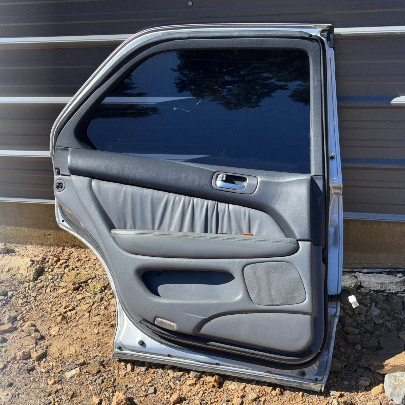 1998-2000 Lexus LS 400 Rear Left Passenger Door Shell Panel Assembly OEM Silver