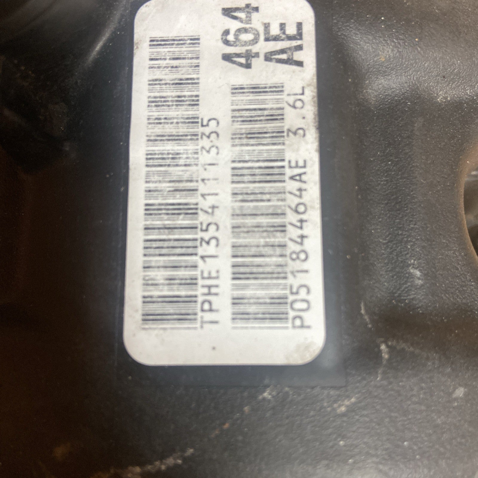 2011-2016 Dodge Grand Caravan Engine Valve Cover Driver LH side
