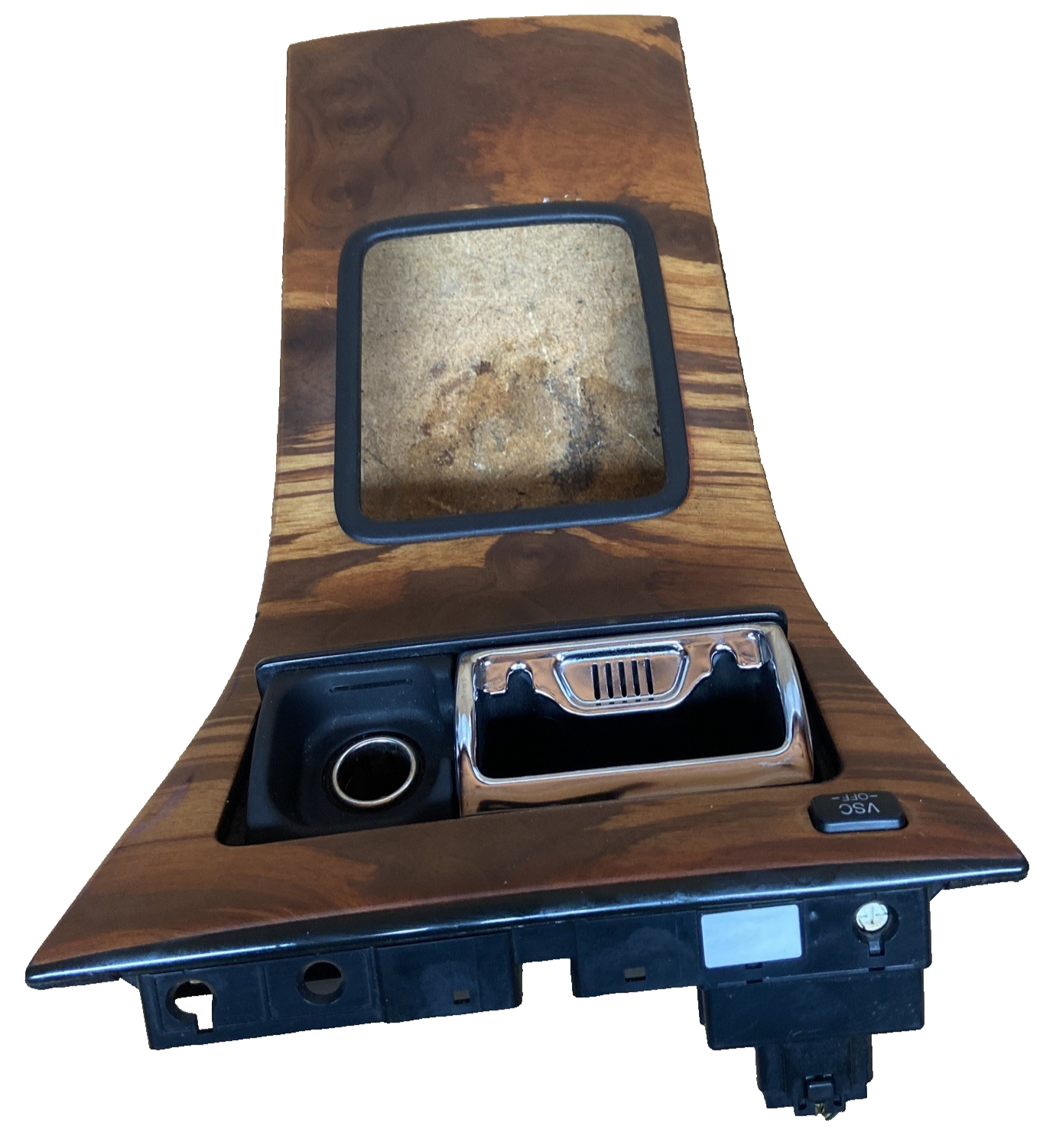 2000 Lexus LS 400 Wood Grain Center Console Trim Bezel With Shifter Opening