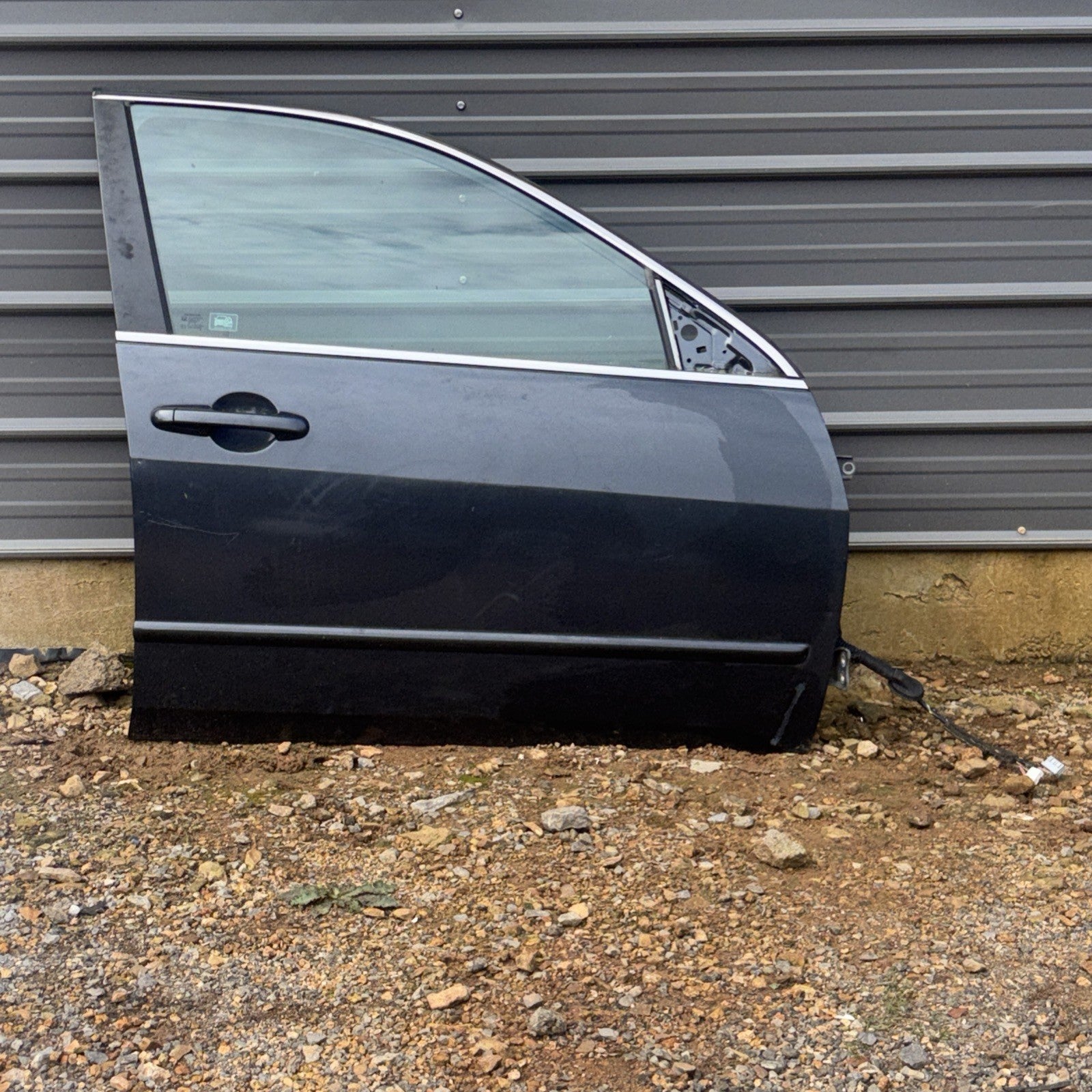 2004 Honda Accord RIGHT PASSENGER SIDE FRONT DOOR SHELL OEM GRAY