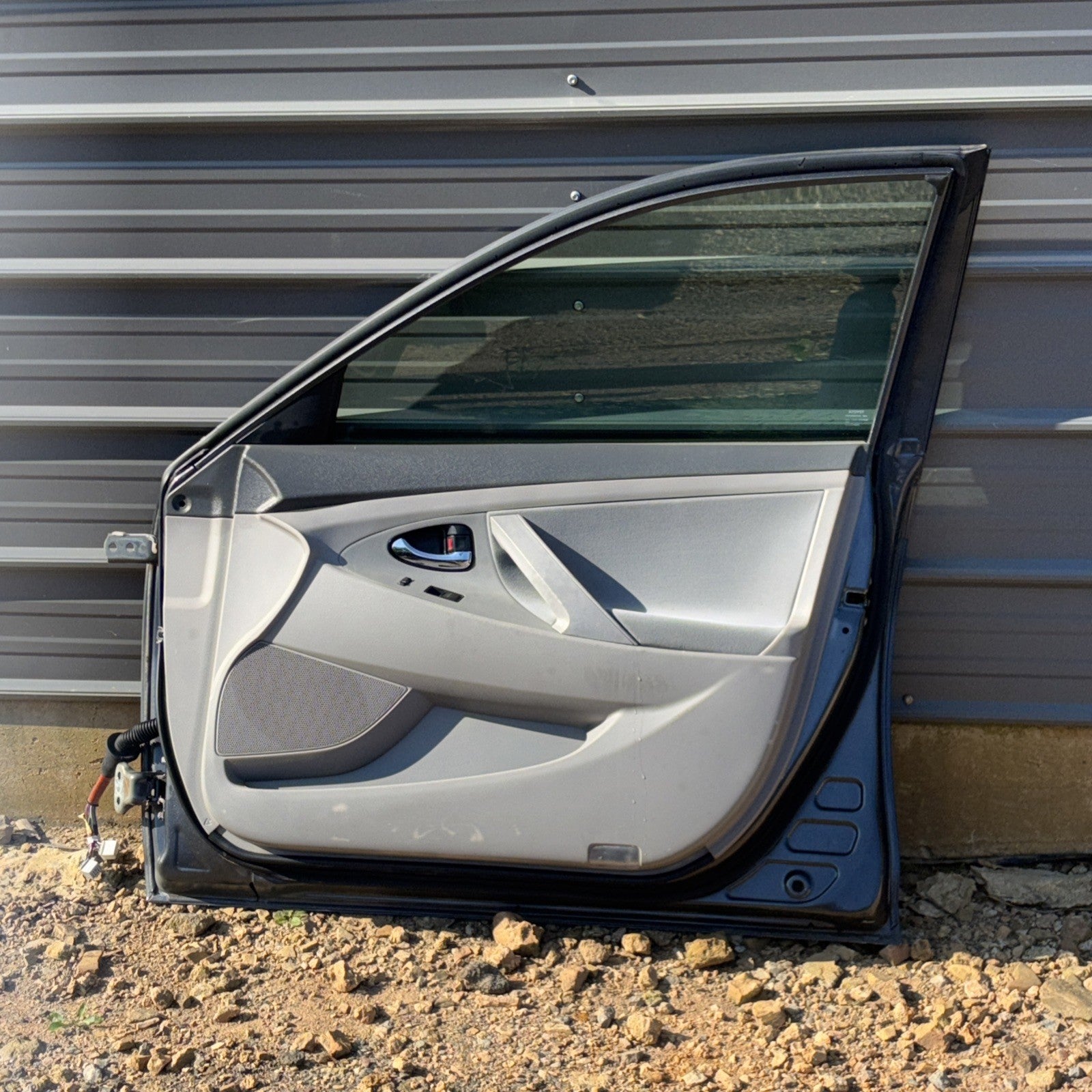 2007-2011 TOYOTA CAMRY RIGHT PASSENGER SIDE FRONT DOOR SHELL GRAY OEM