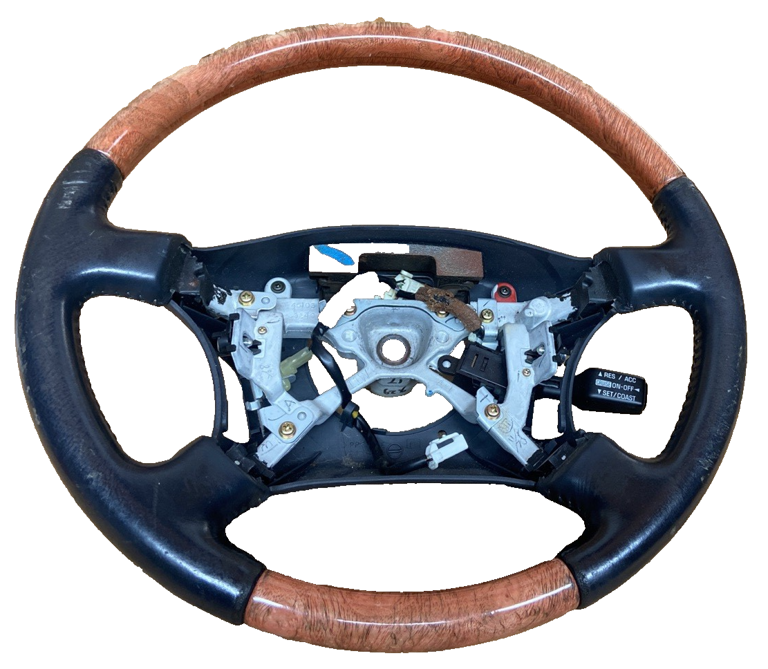2000 Lexus LS 400 Steering Wheel With Cruise Control. Wood finish grain