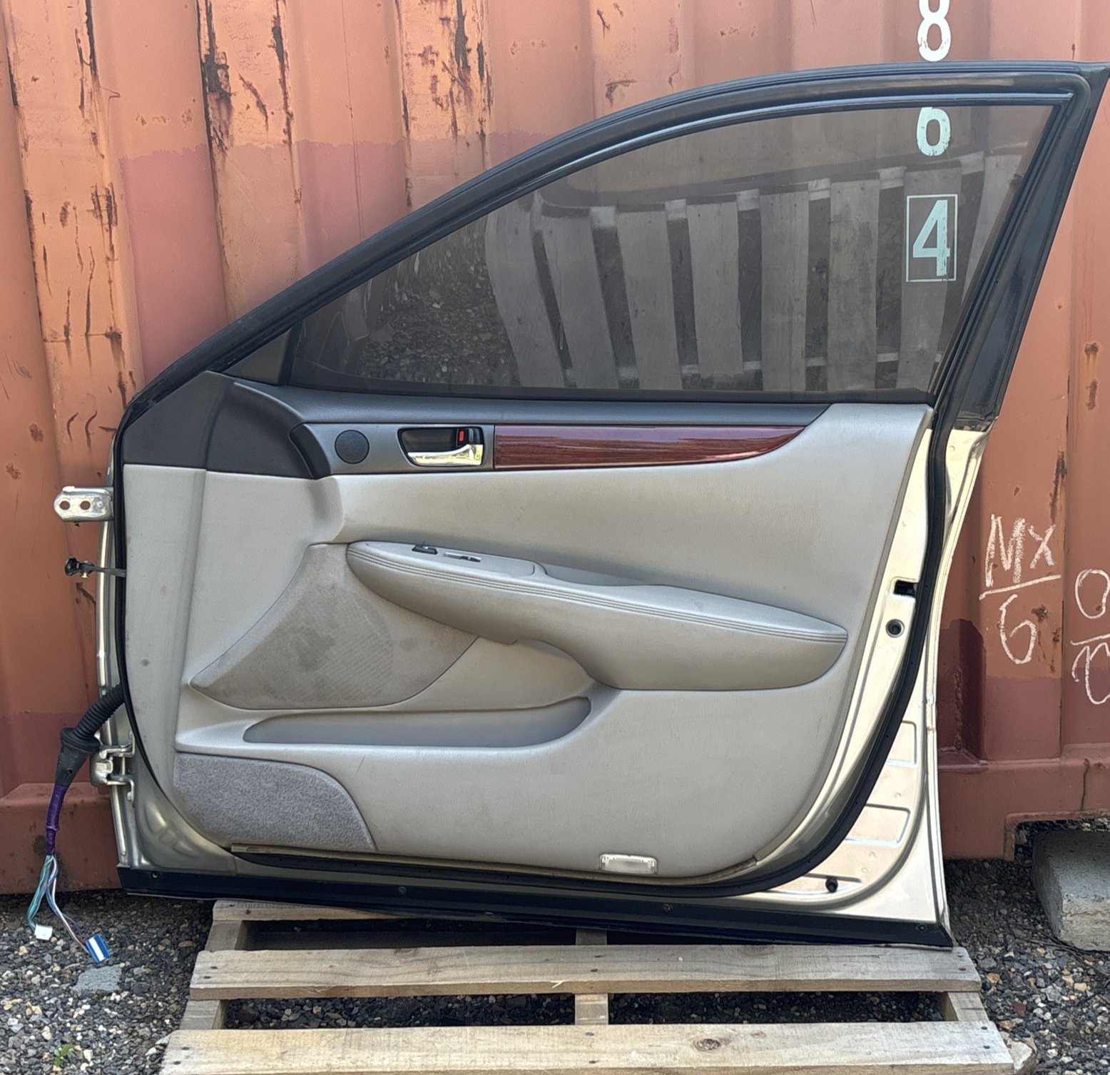 2002-2003 Lexus ES300 ES330 Carcasa de Puerta Delantera Derecha del Pasajero OEM Plateada