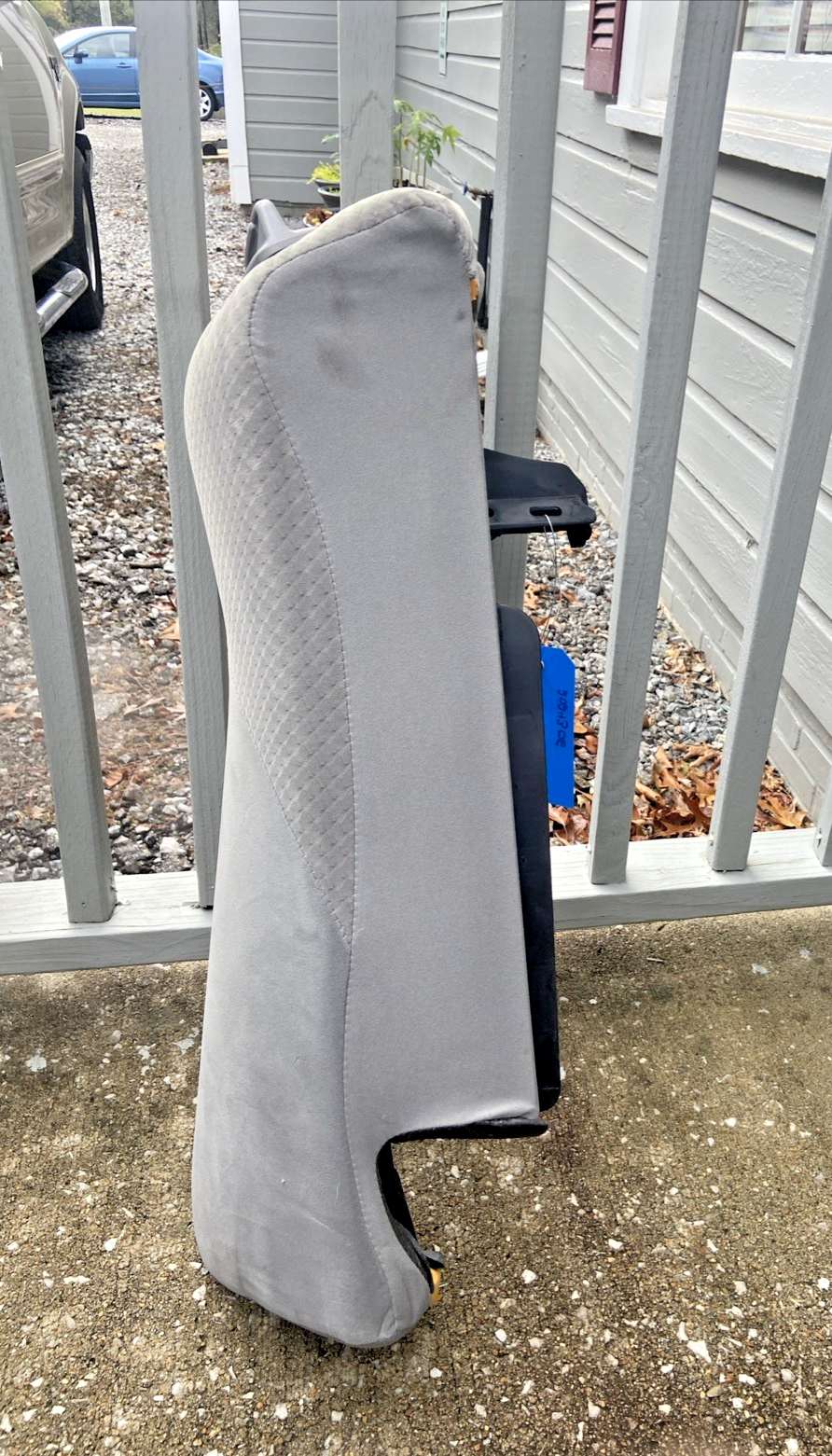 2007-2011 TOYOTA CAMRY Refuerzo de Asiento Trasero Derecho del Pasajero de Tela Gris