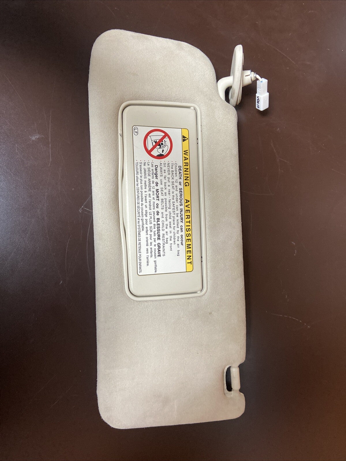 2001-2006 Lexus LS 430 Left Driver Side Sunvisor with Light