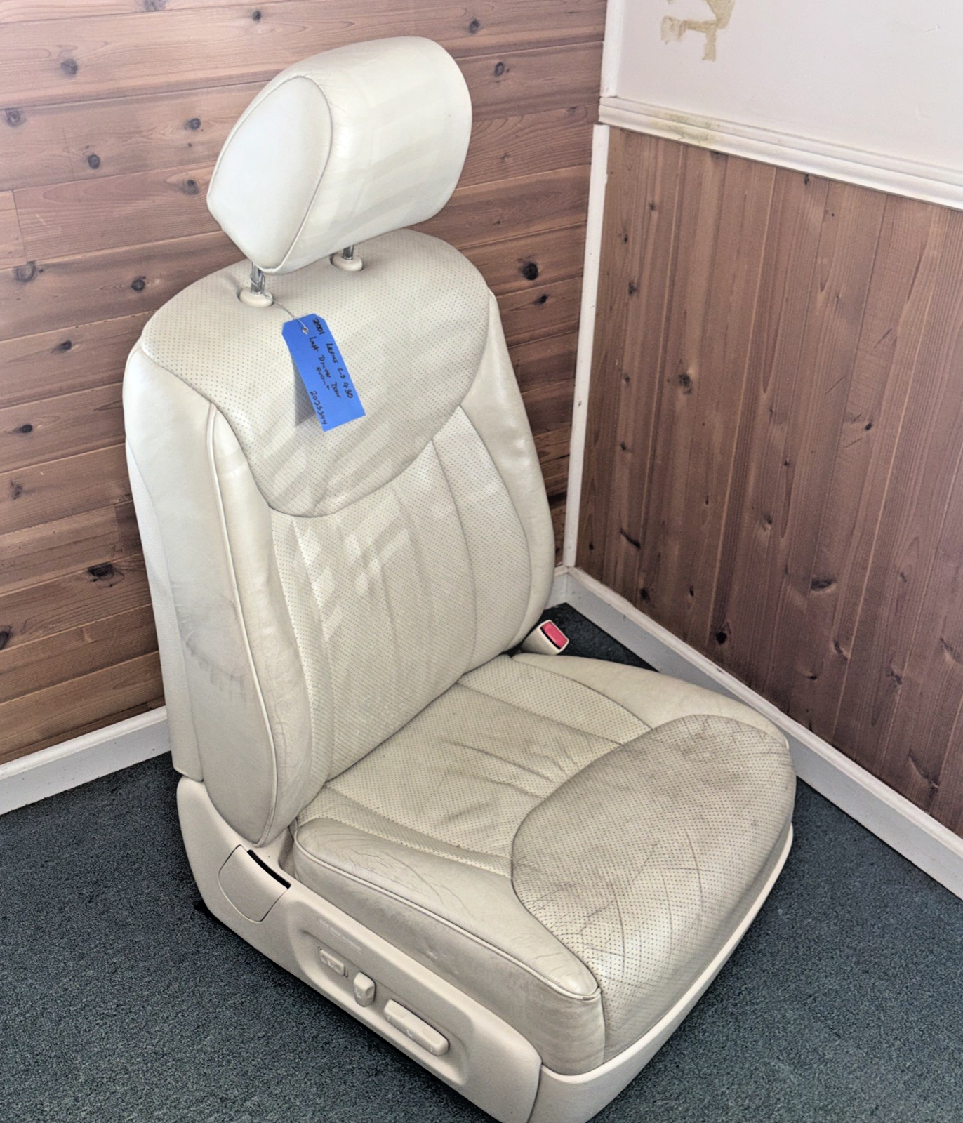 2001-2003 LEXUS LS430 FRONT PASSENGER SEAT ASSEMBLY LEATHER TAN
