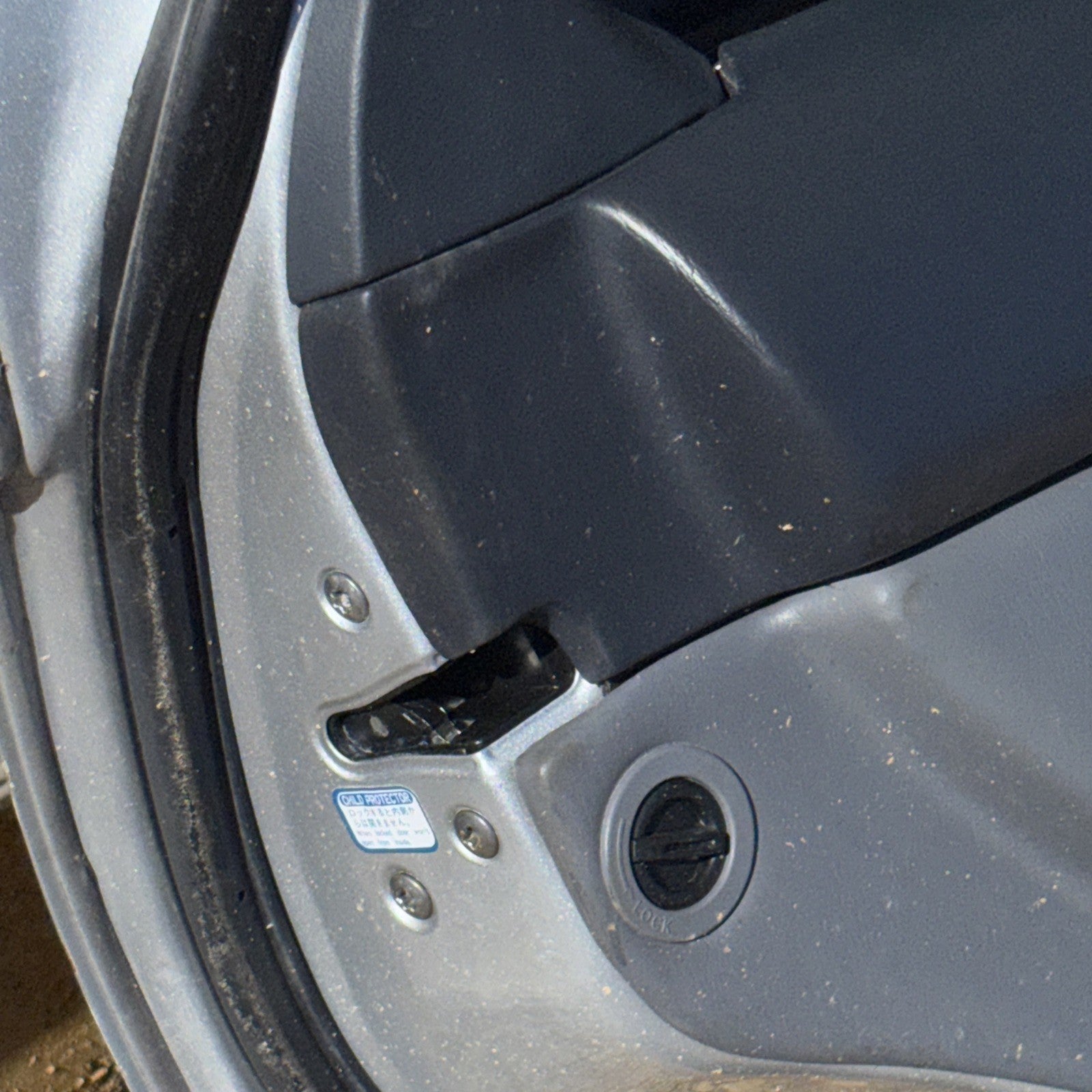 1998-2000 Lexus LS 400 Rear Left Passenger Door Shell Panel Assembly OEM Silver