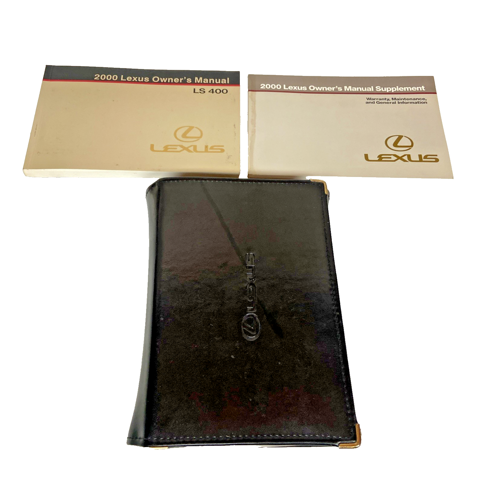 2000 LEXUS LS400 XF20 Manual de Propietario de Navegación con Cartera de Cuero OEM