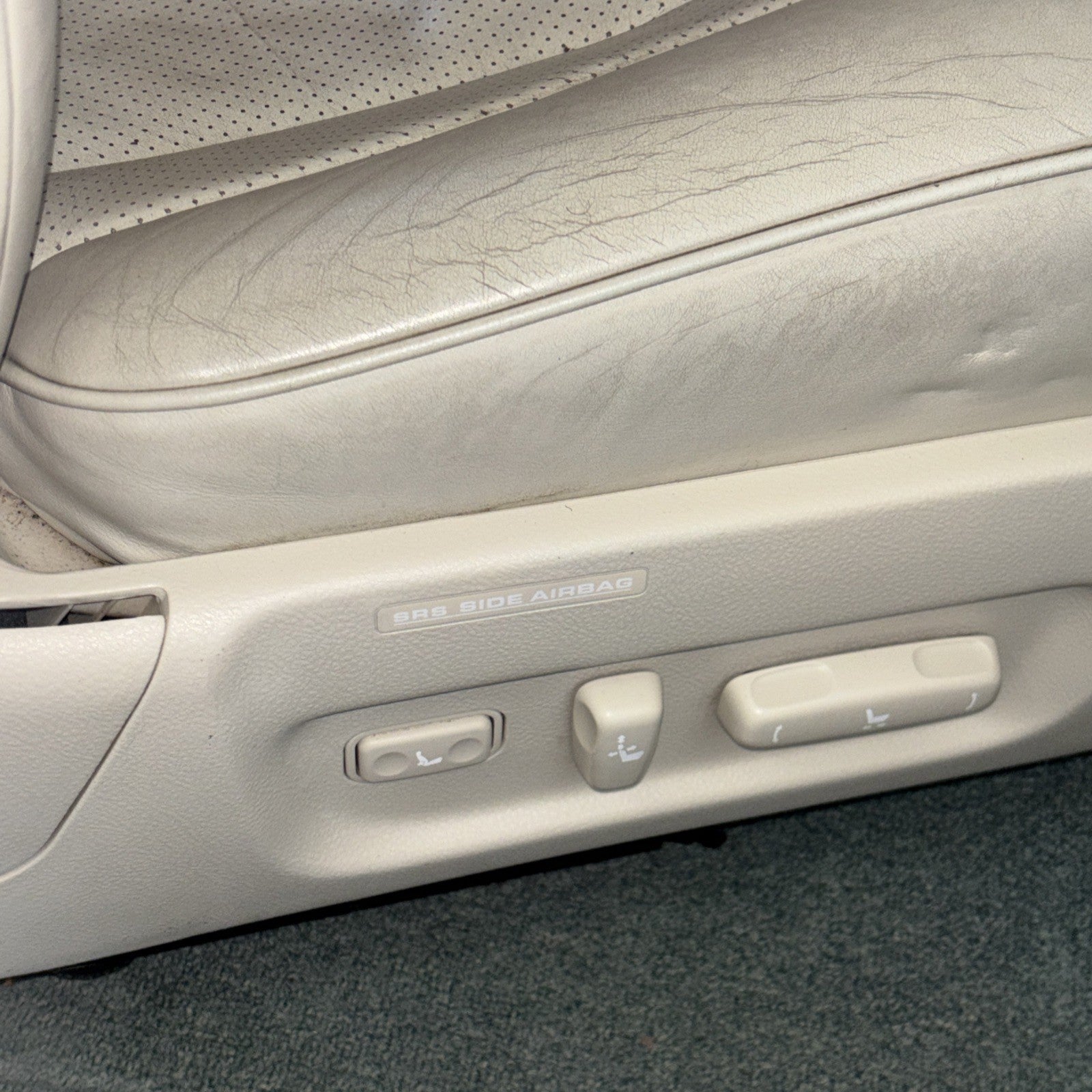 2001-2003 LEXUS LS430 FRONT PASSENGER SEAT ASSEMBLY LEATHER TAN