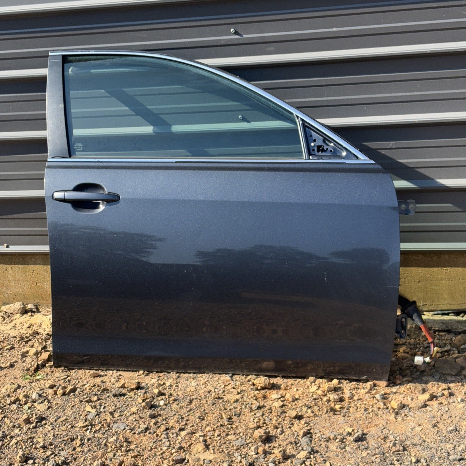 2007-2011 TOYOTA CAMRY RIGHT PASSENGER SIDE FRONT DOOR SHELL GRAY OEM