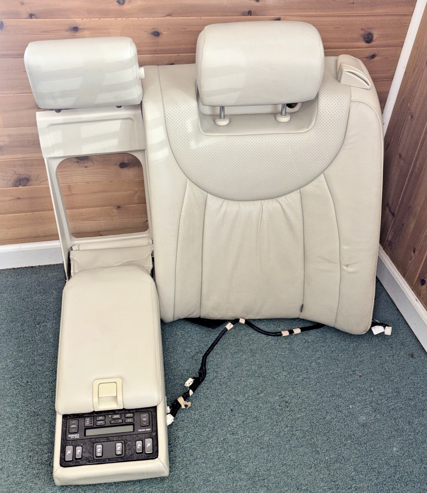 2001-2003 Lexus LS430 Rear Seat Upper Left and Middle Cushion Ivory OEM