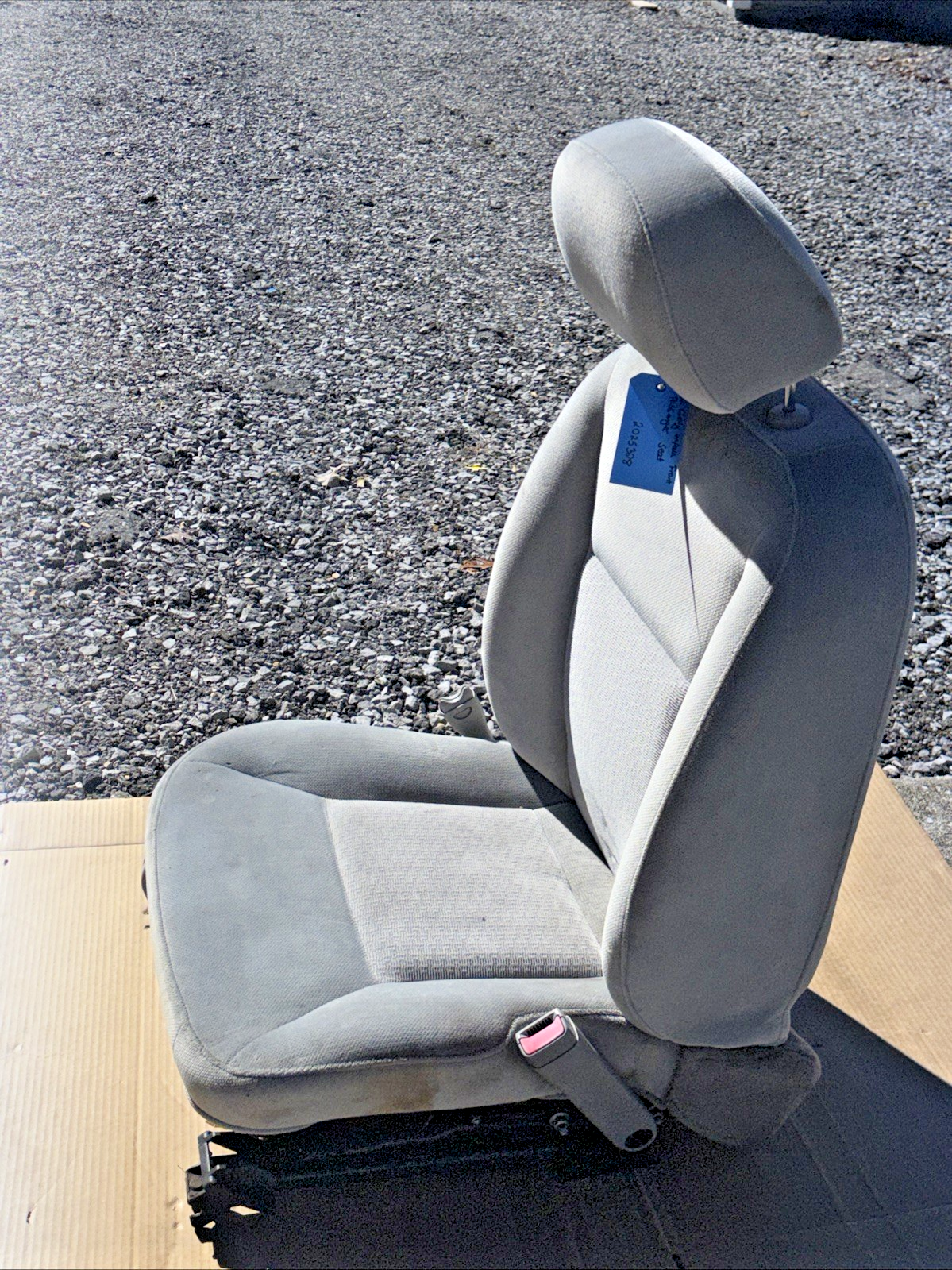 2009-2016 Chevrolet Impala Front Right Passenger Seat Cloth Gray OEM