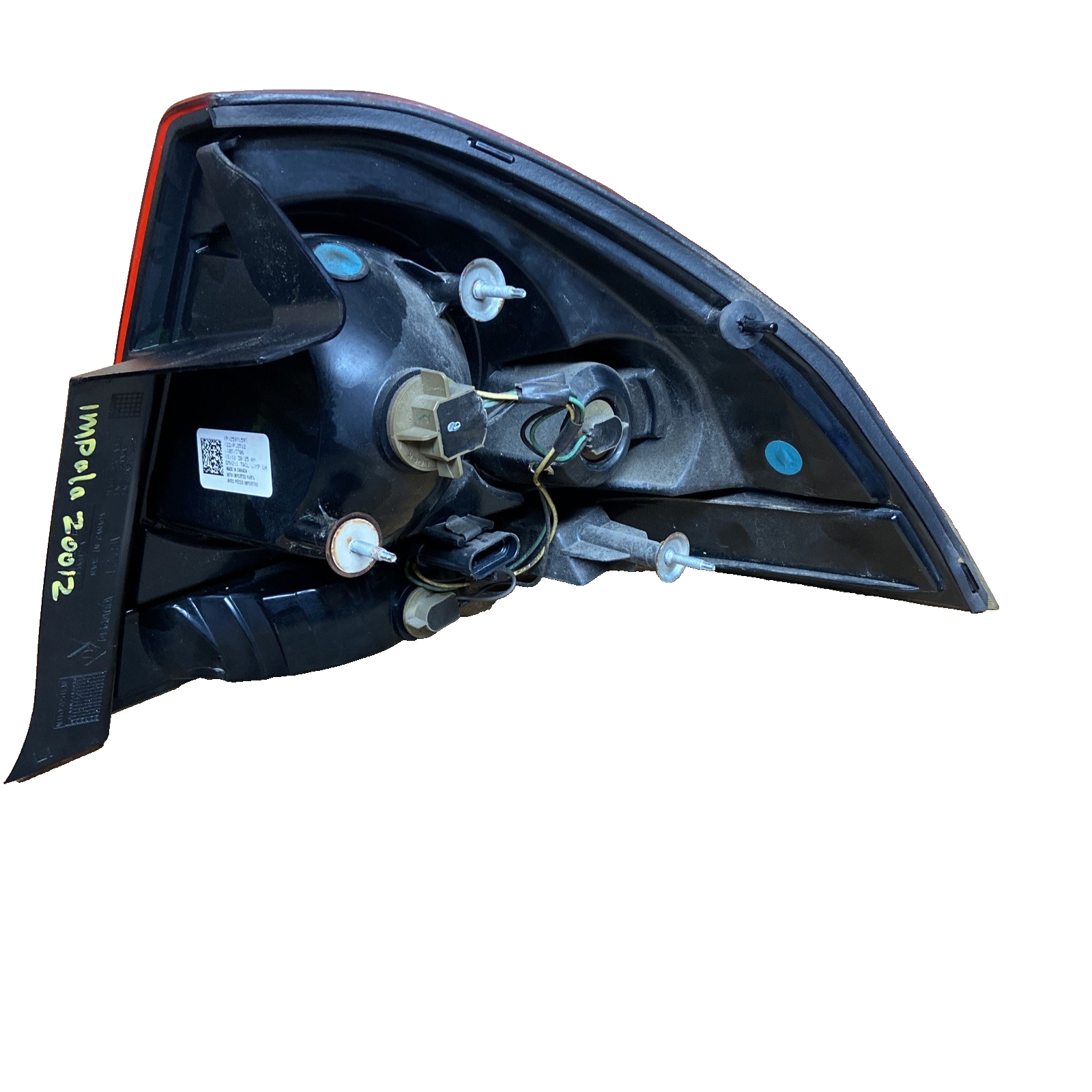 2012 Chevy Impala Left Hand Driver Side Tail Light