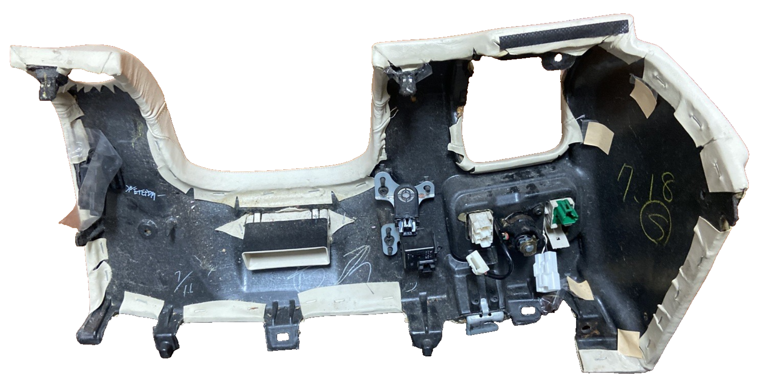 01-03 LEXUS LS430 DRIVER LEFT LOWER DASH KNEE BEZEL TAN WITH SWITCH PANEL OEM