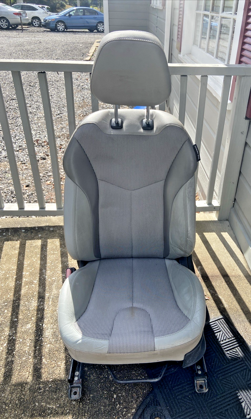 2012-2015 Hyundai Veloster Asiento delantero izquierdo del conductor de tela gris