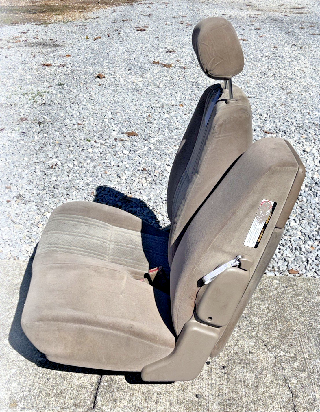 00-04 TOYOTA TUNDRA Passenger Front Seat Bench Split 60/40 Cloth Manual TAN