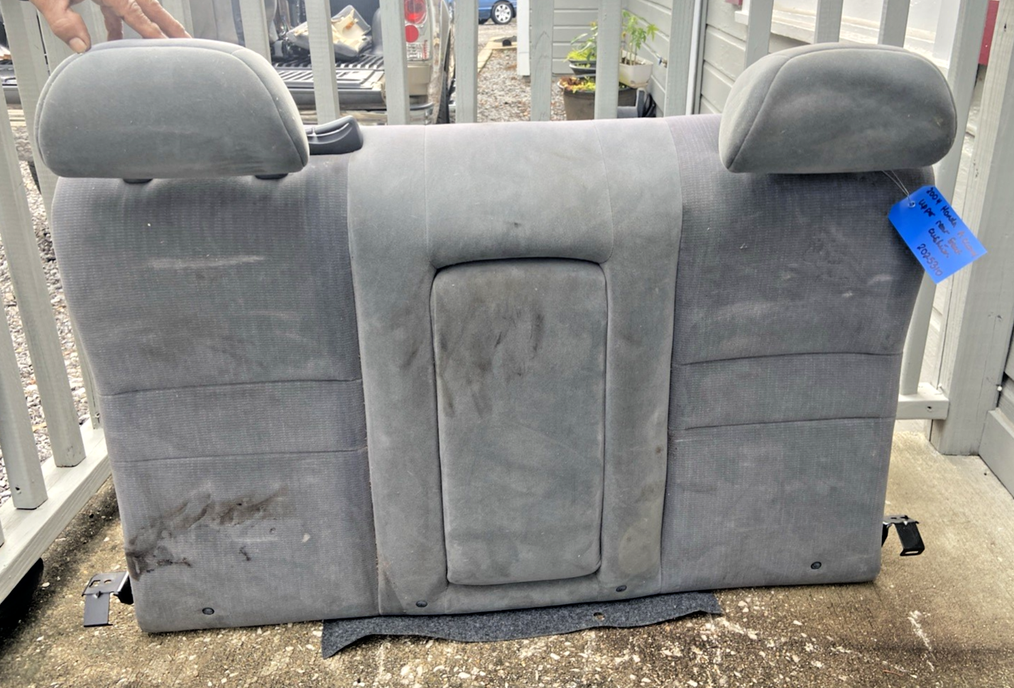 2003-2007 HONDA ACCORD SEDAN REAR SEAT UPPER CUSHION BACK Cloth Gray