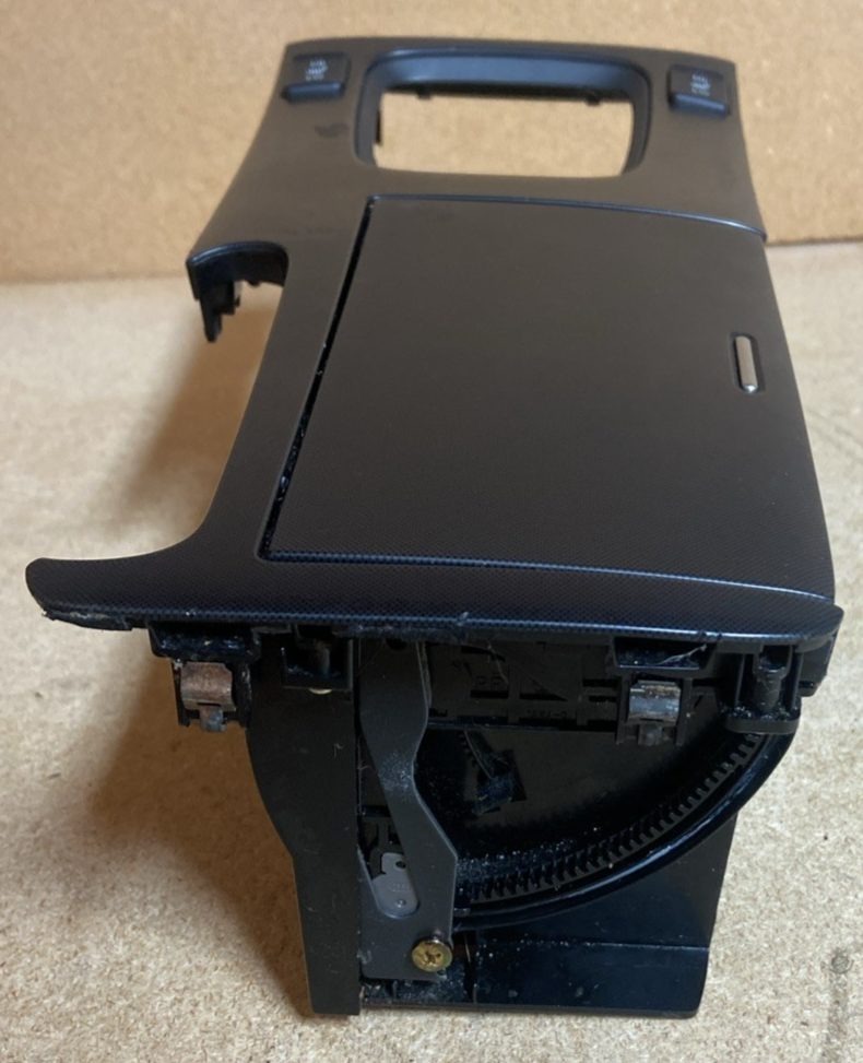 2006 Acura TSX Black Center Console Shifter Bezel And Cup Holder( Small Chip)