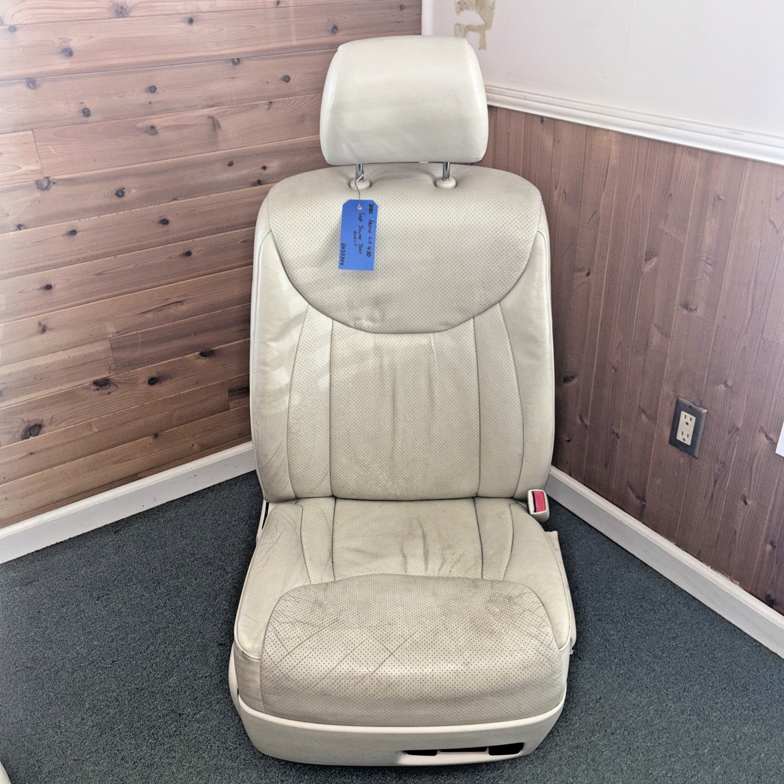 2001-2003 LEXUS LS430 FRONT PASSENGER SEAT ASSEMBLY LEATHER TAN