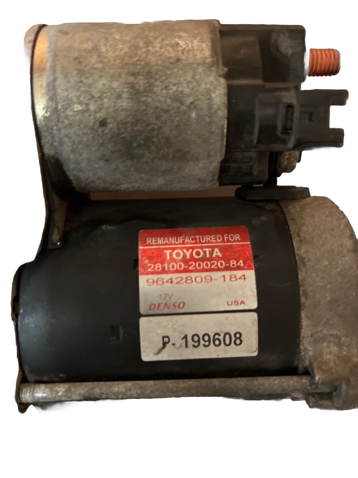 2004 2005 2006 Lexus Es330 2Wd Starter Motor Japan Built Oem 28100-20020-84