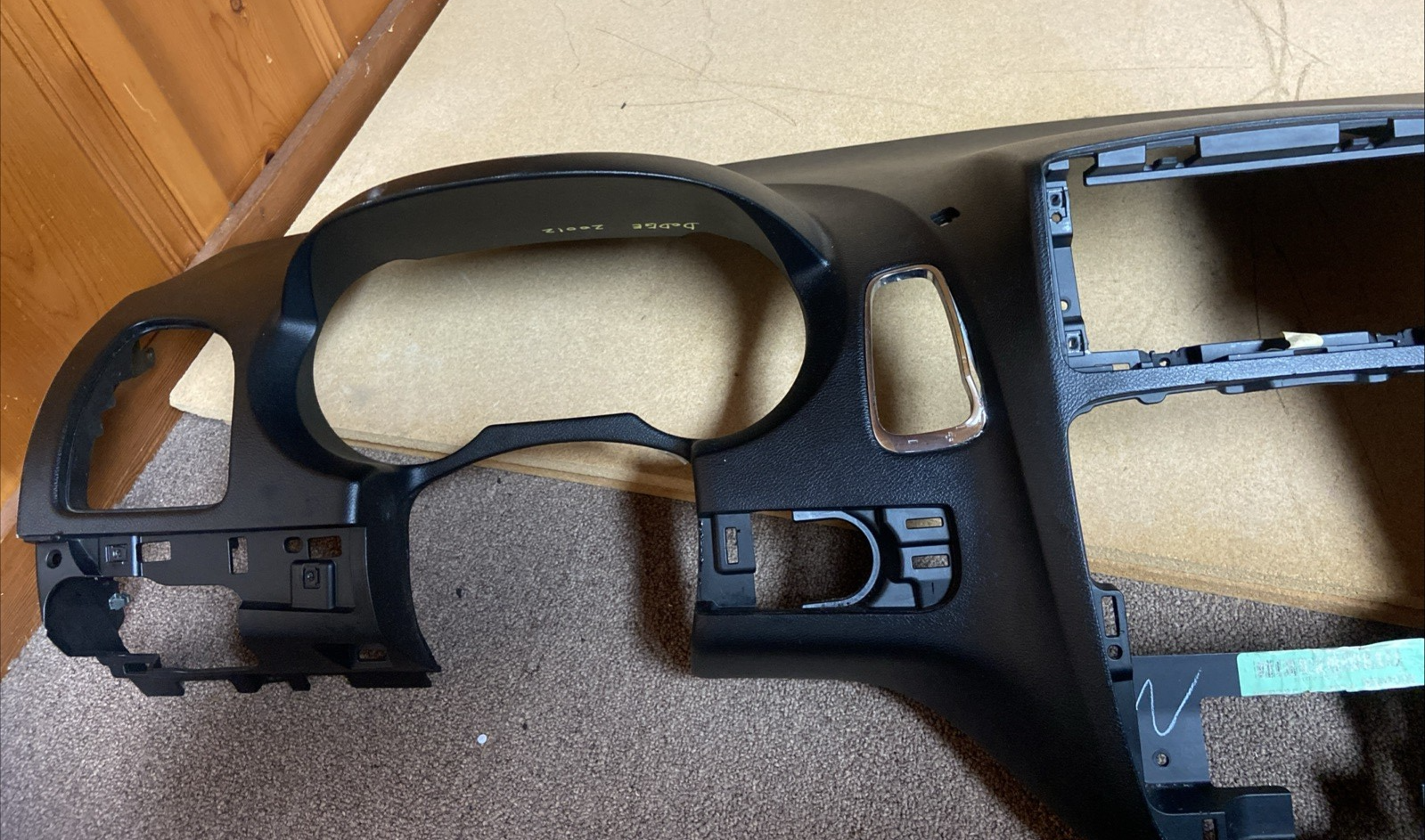 2011-2020 DODGE CARAVAN DASH DASHBOARD INSTRUMENT PANEL COVER BLACK OEM