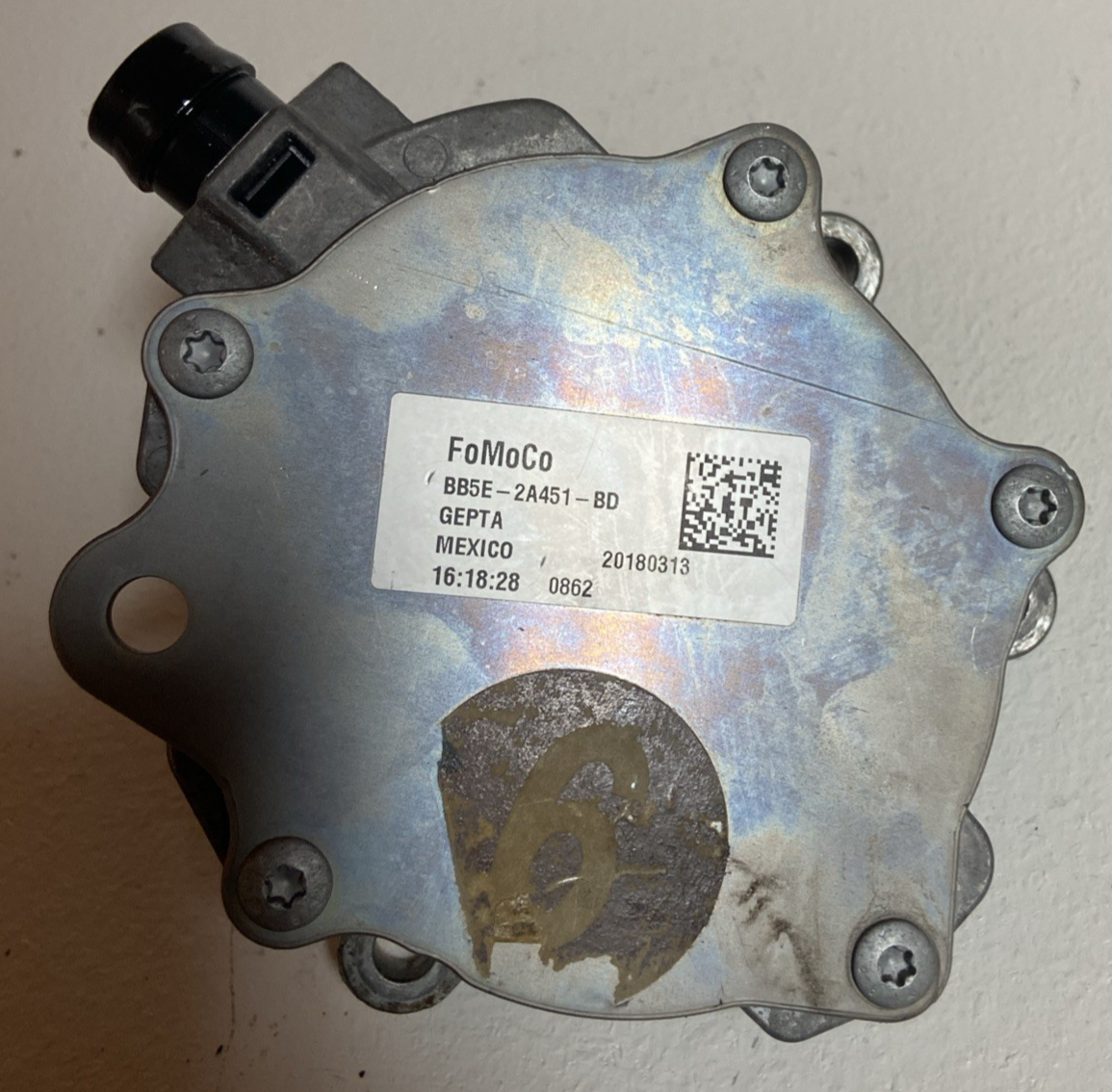 2016 Ford Fusion Power Brake Booster Vacuum Pump