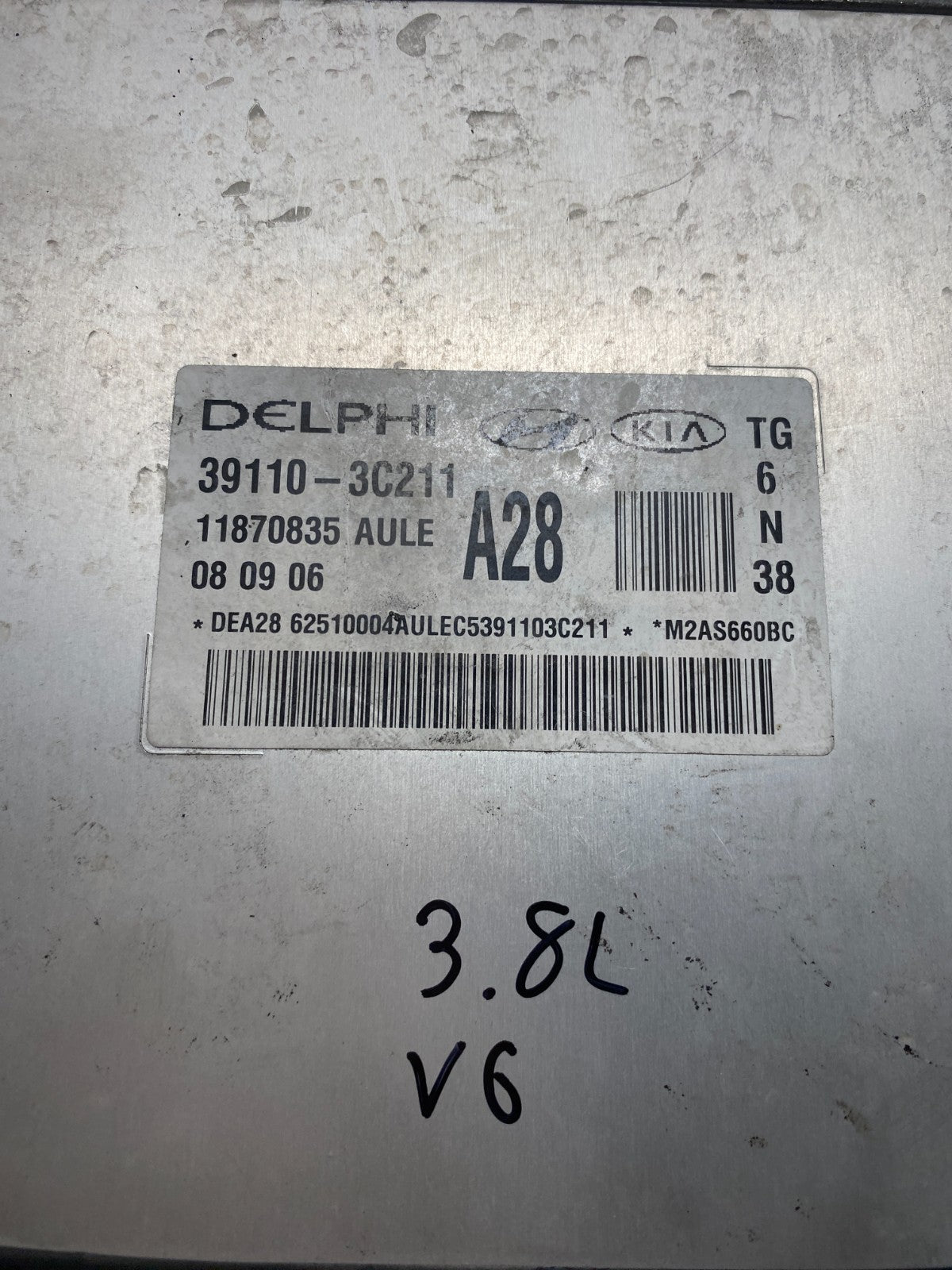 06-10 Hyundai Azera 39110-3C211 Computer Brain Engine Control ECU ECM EBX Module
