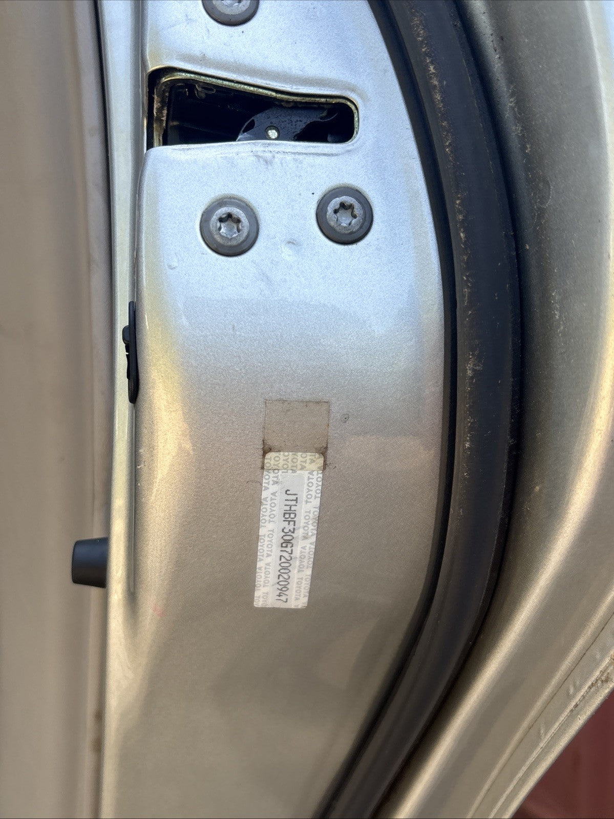 2002-2003 Lexus ES300 ES330 Carcasa de puerta trasera derecha OEM Plateado