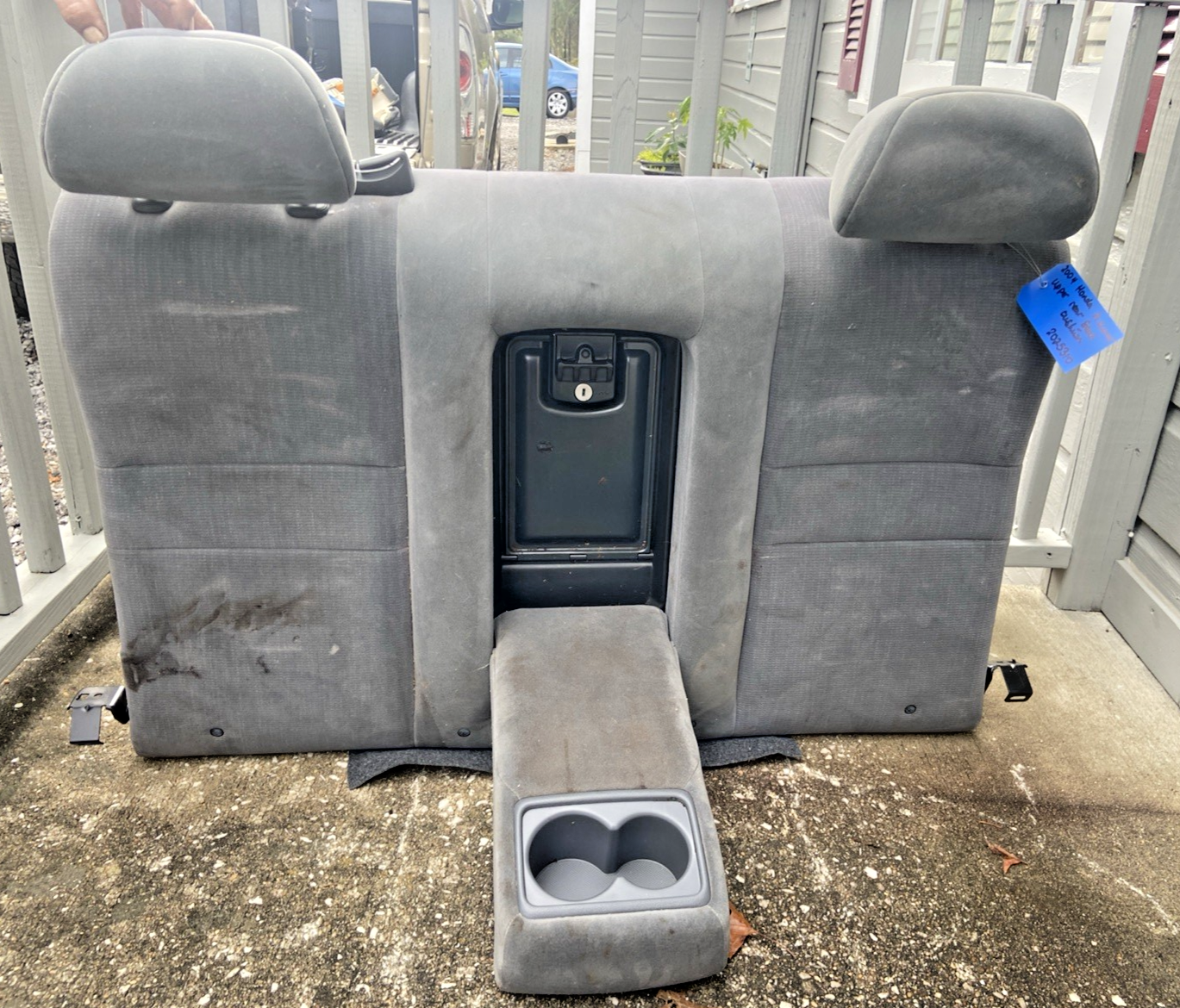 2003-2007 HONDA ACCORD SEDAN REAR SEAT UPPER CUSHION BACK Cloth Gray