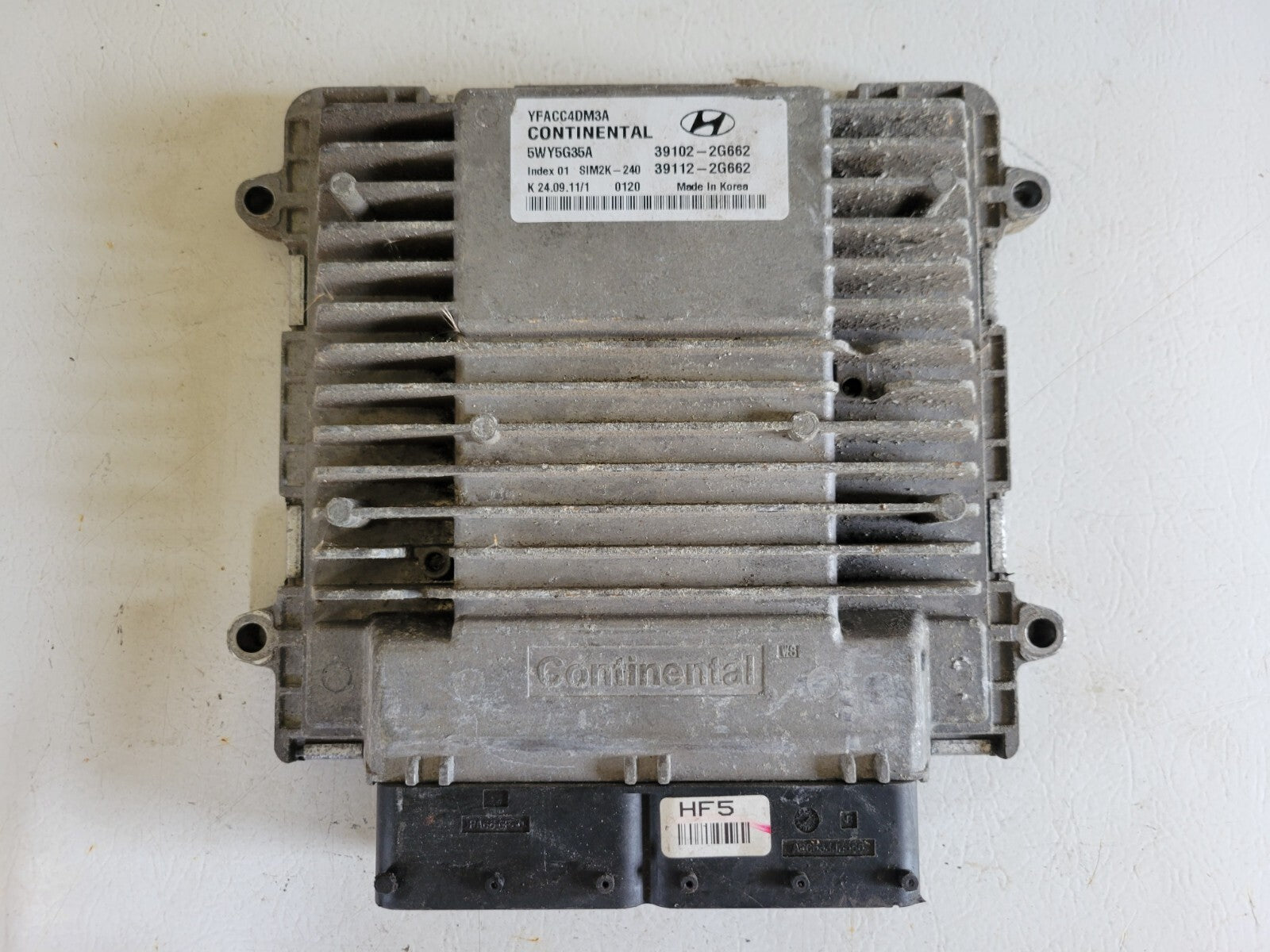 2011-2012 Hyundai Sonata 2.4L MT 39102-2G662 Engine Control Module ECM ECU PCM