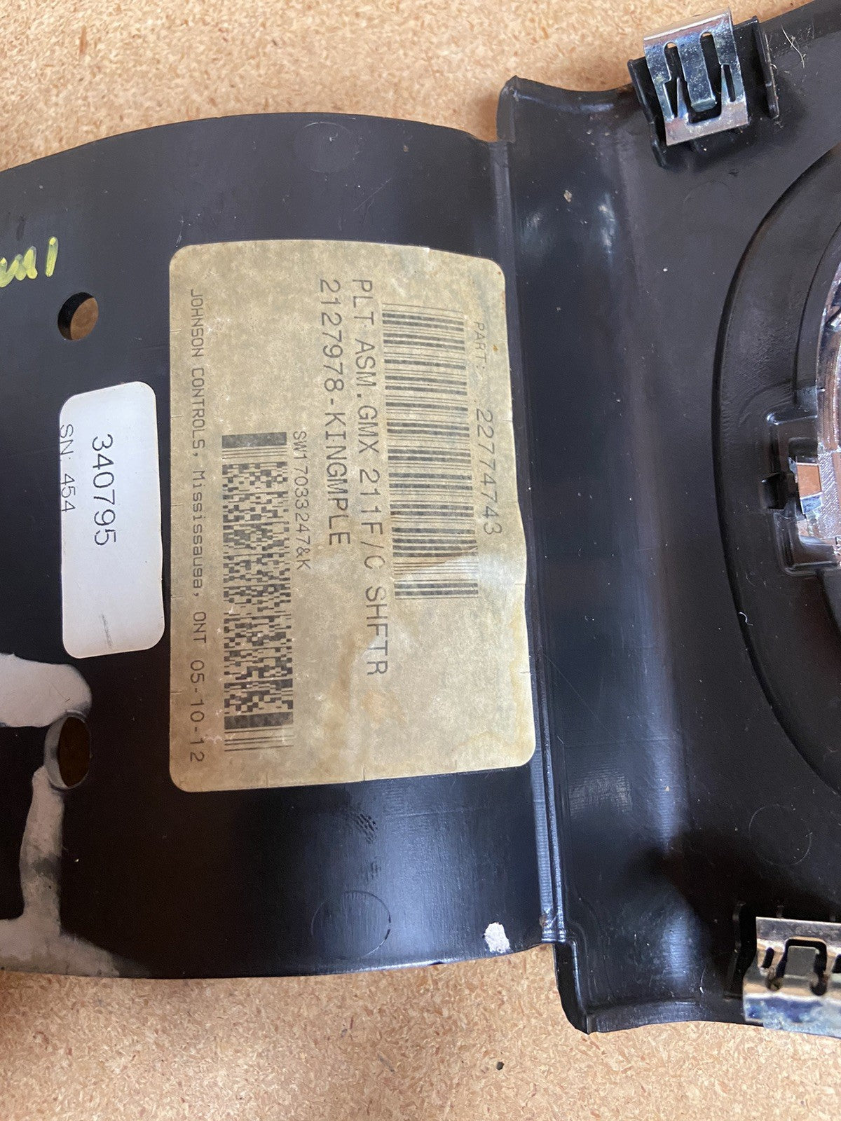 Bisel de la consola central de la palanca de cambios del Chevy Impala 2012-2016