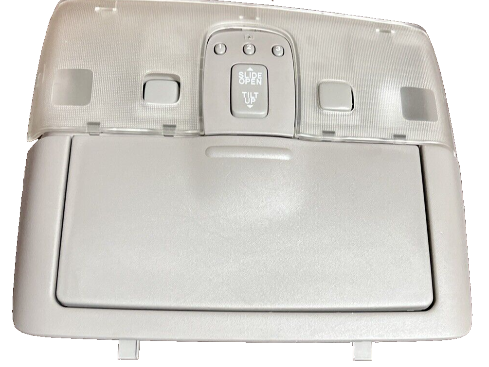 2004 Lexus ES330 Consola de techo gris para lámpara de techo corredizo con abridor de garaje OEM